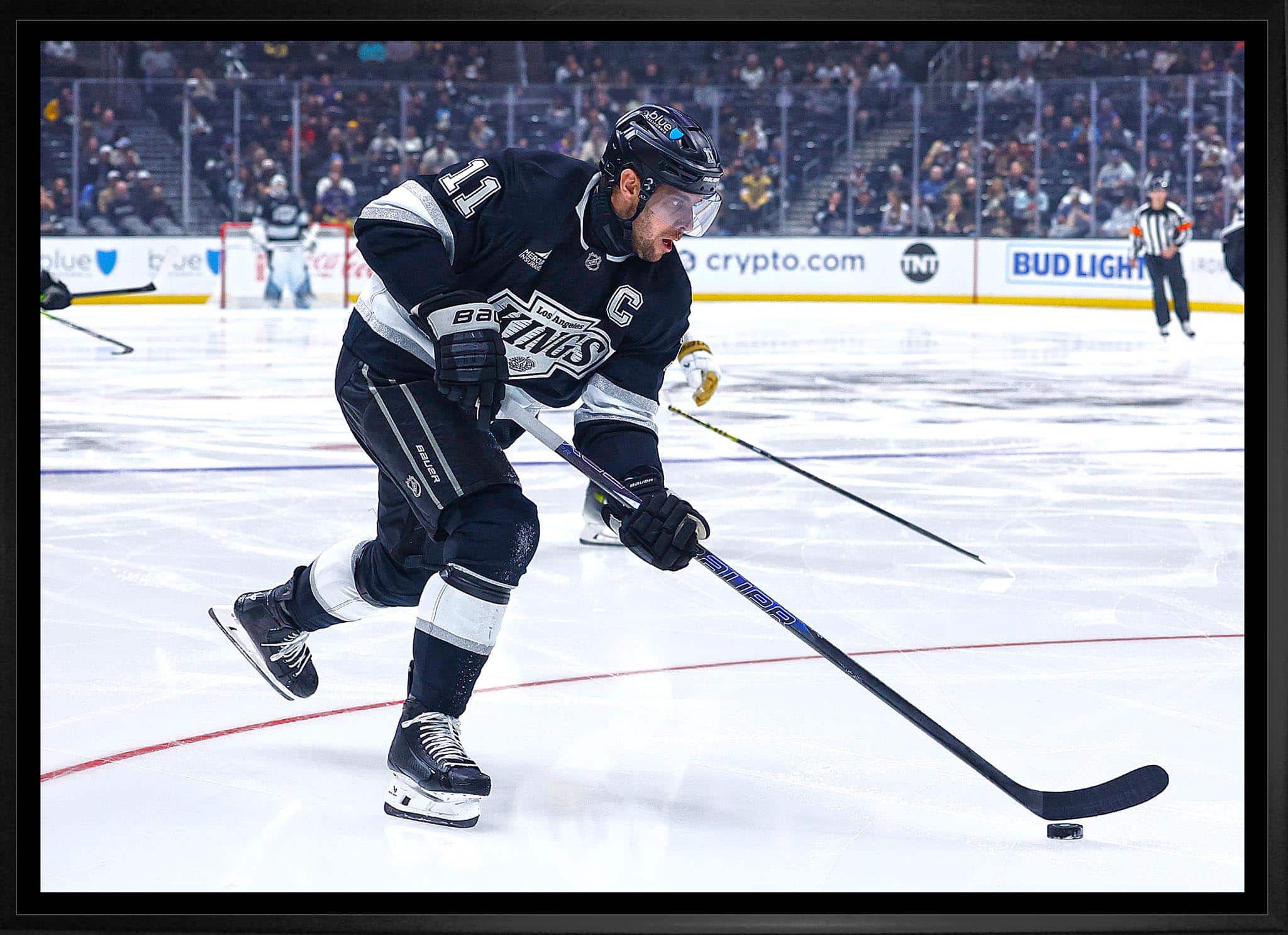 Anze Kopitar 20" x 29" Framed Canvas Los Angeles Kings 31.5" x 22.5"