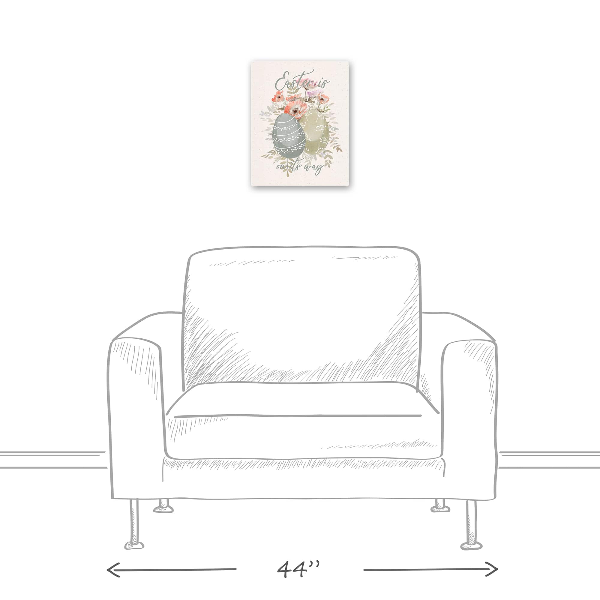 Easter On Its Way 1 11" x 14" Canvas Wall Art