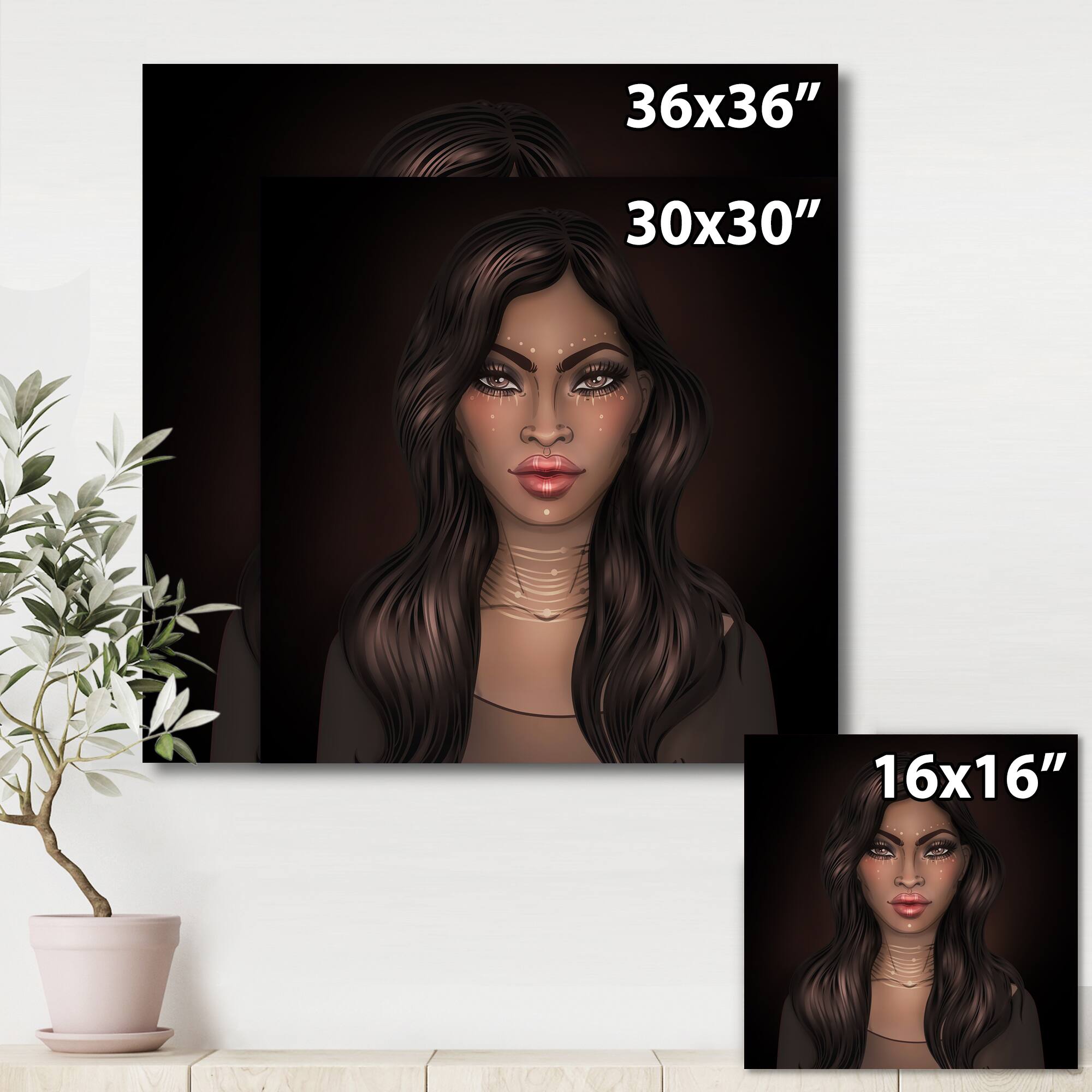 Designart - Portrait of African American Woman IV