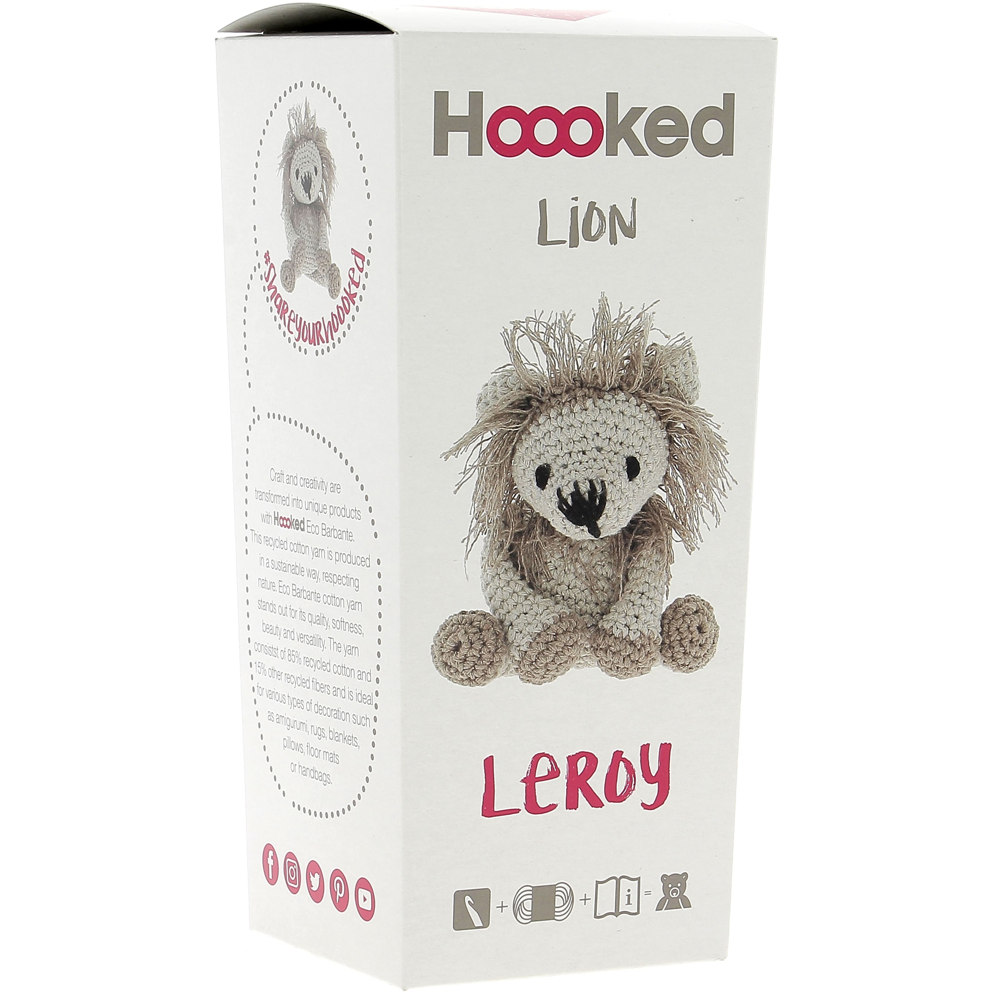 Hoooked Leroy the Lion DIY Crochet Kit