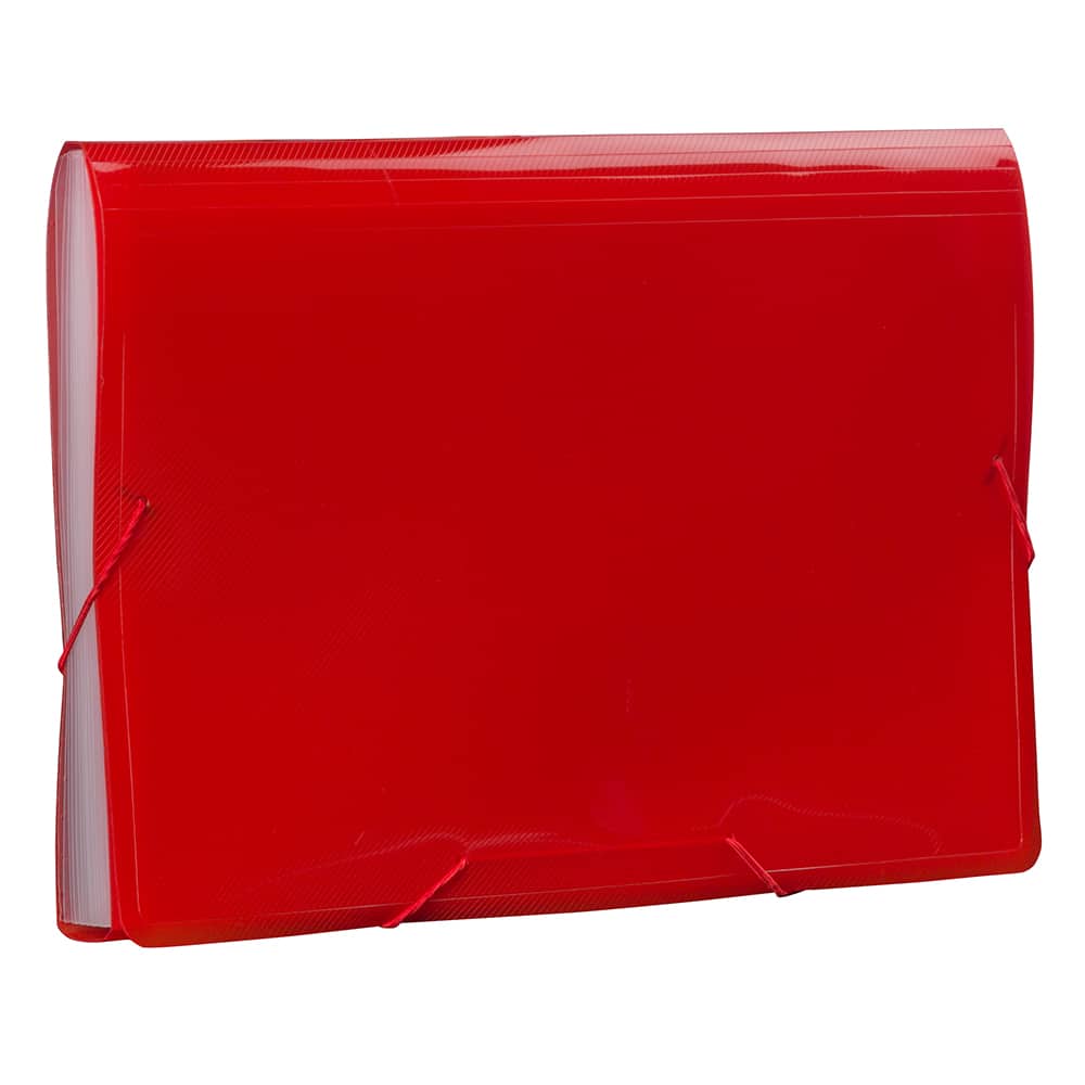 JAM Paper 10" x 15" Legal Size 13 Pocket Plastic Expanding File Accordion Folder