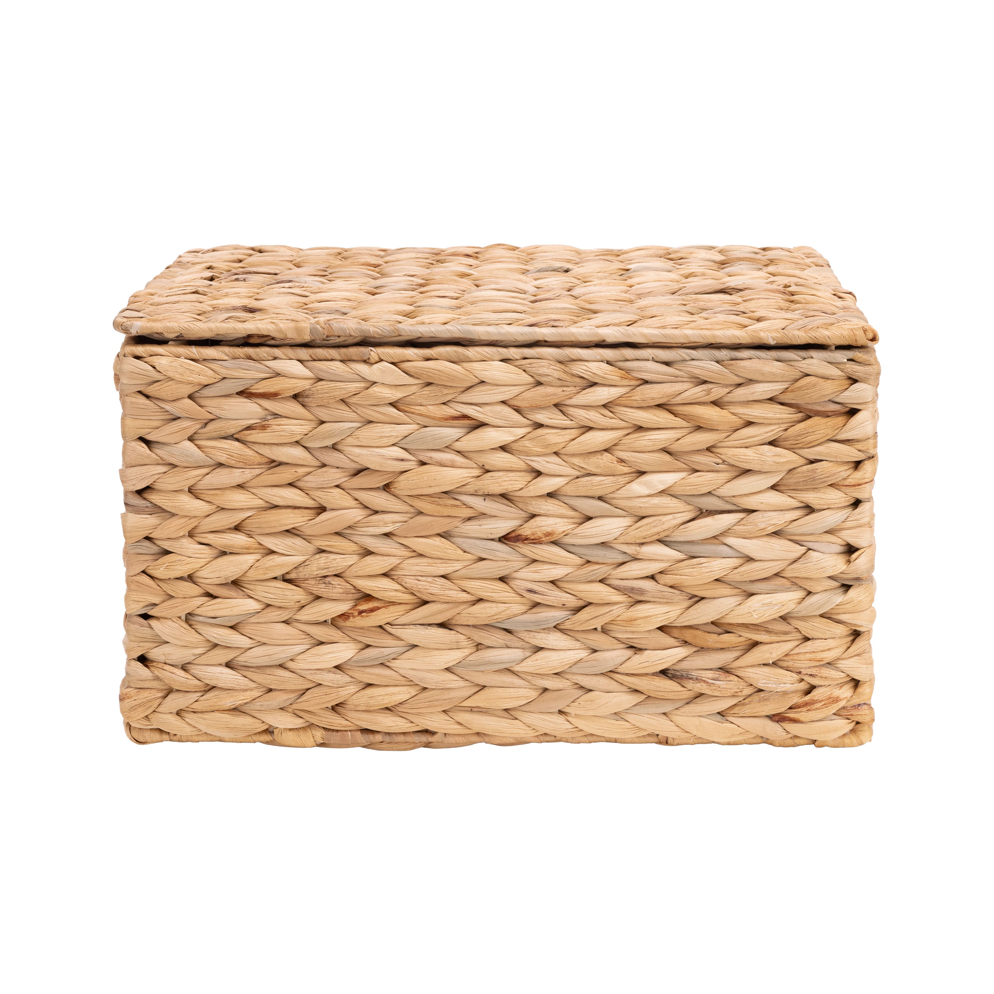 Seville Classics Medium Water Hyacinth Bin with Lid