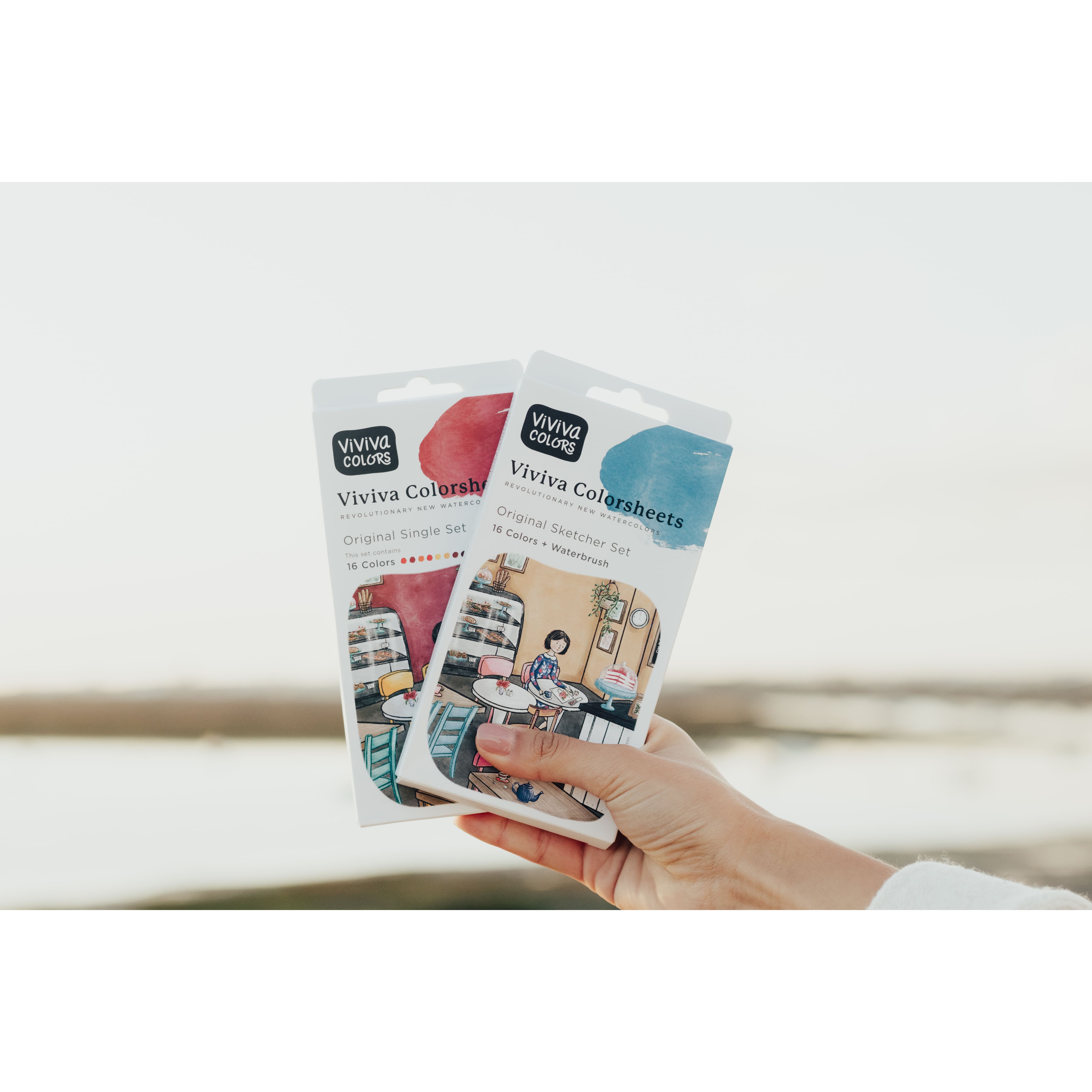 Viviva Colorsheet Original Sketcher 16-Color Watercolor Set