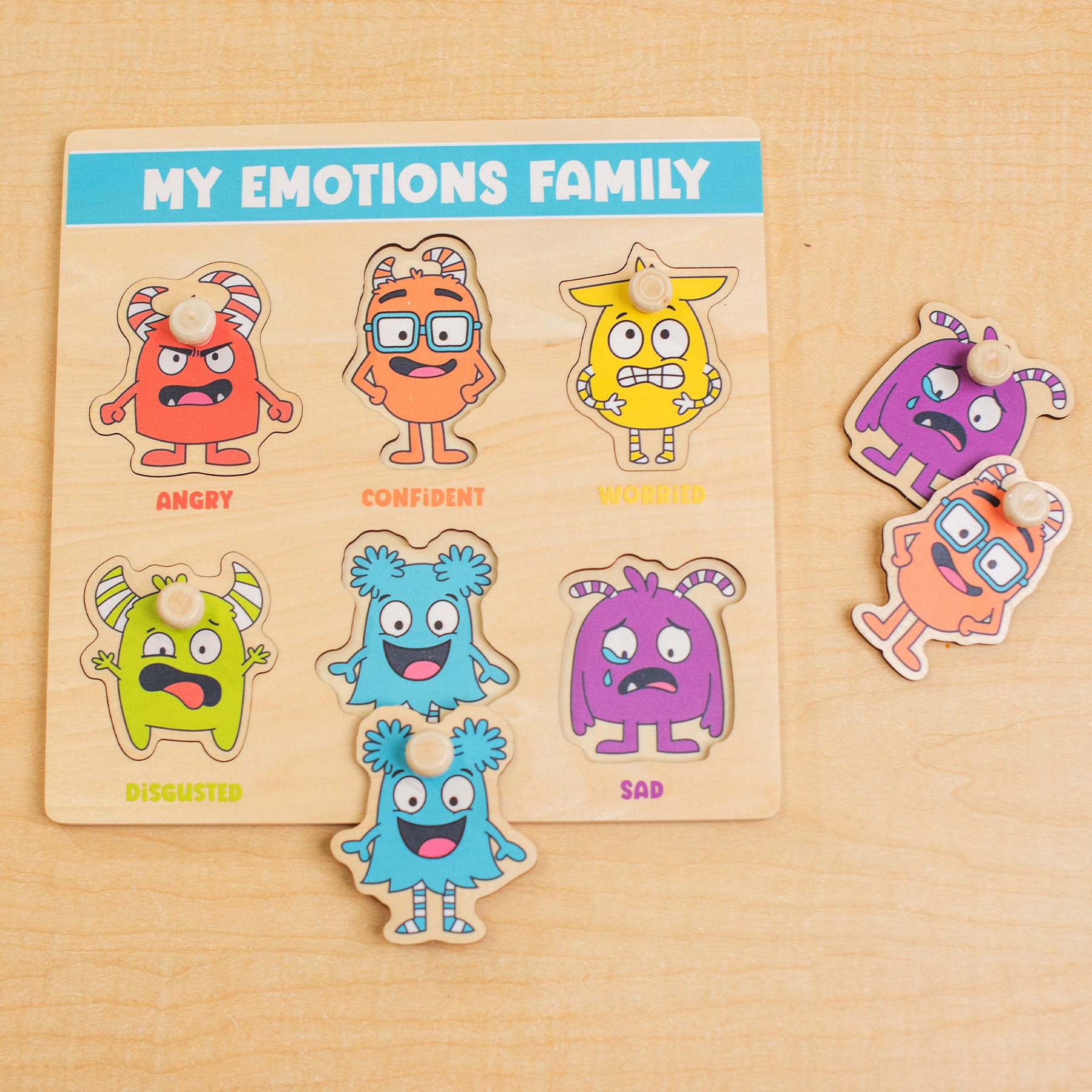 My Emotions Family Peg Puzzle Set