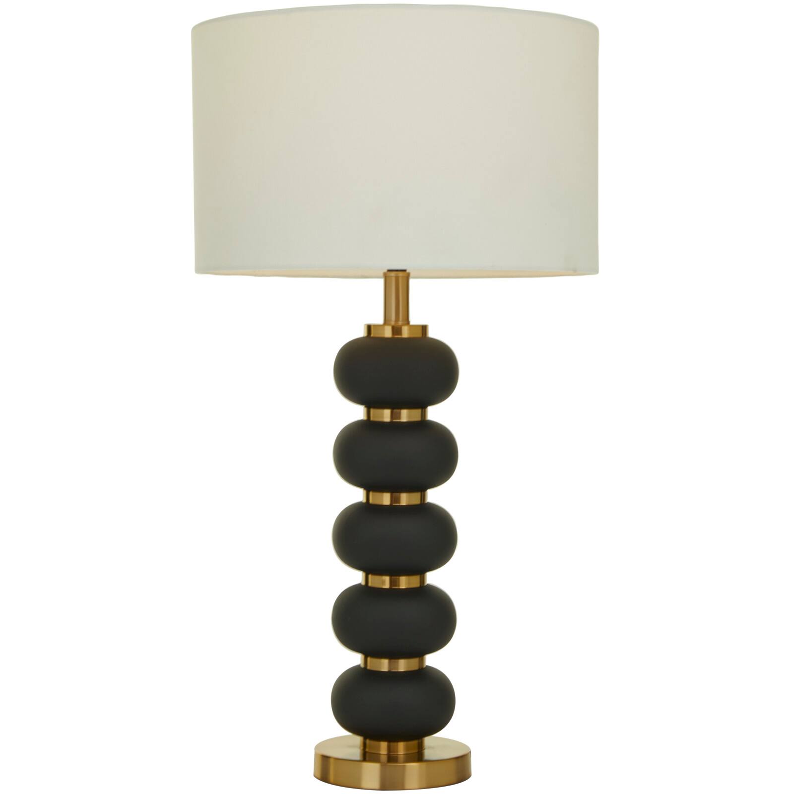 CosmoLiving by Cosmopolitan 28" Metal Orbs Style Base with Drum Shade Table Lamp