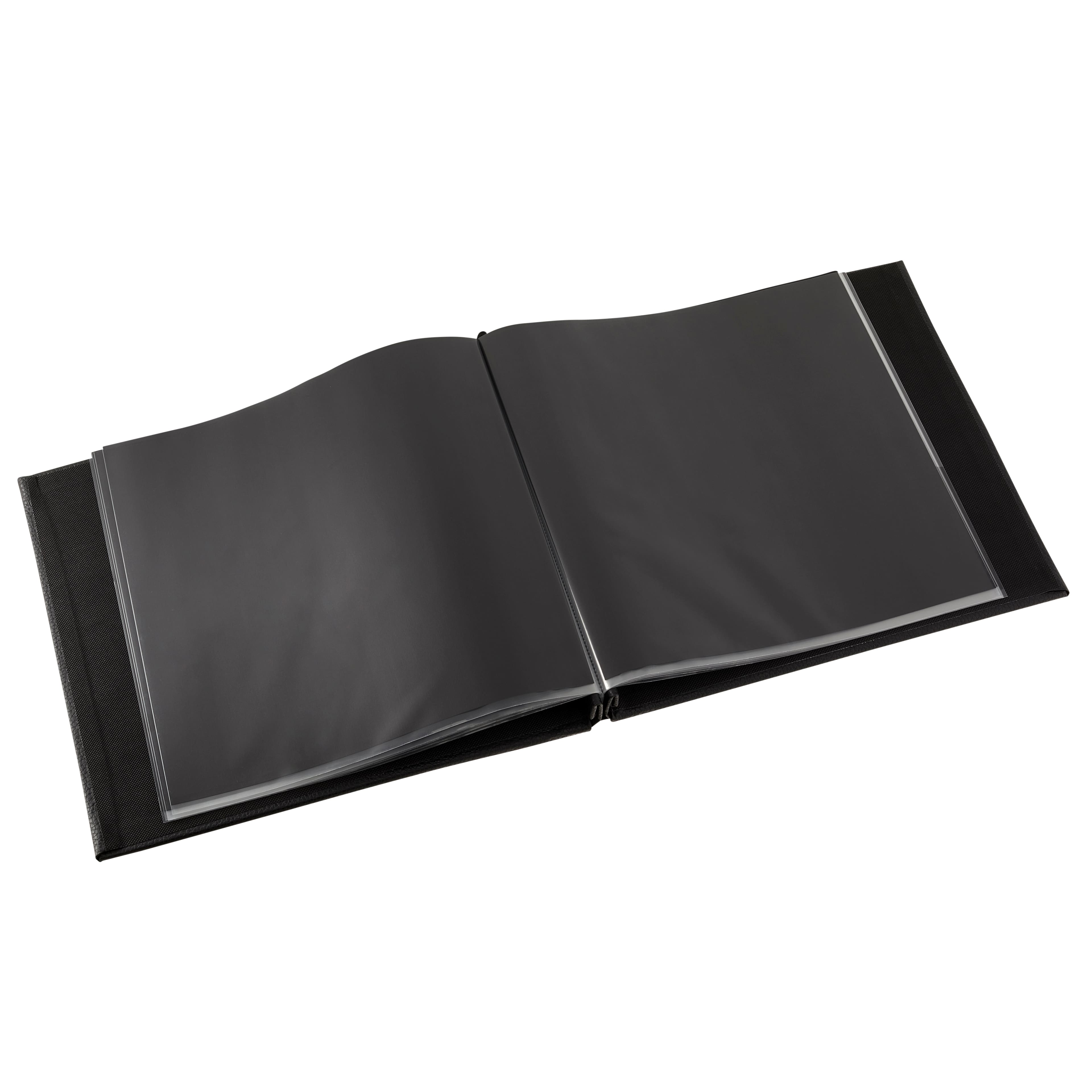6 Pack: Black Faux Leather Scrapbook by Recollections®