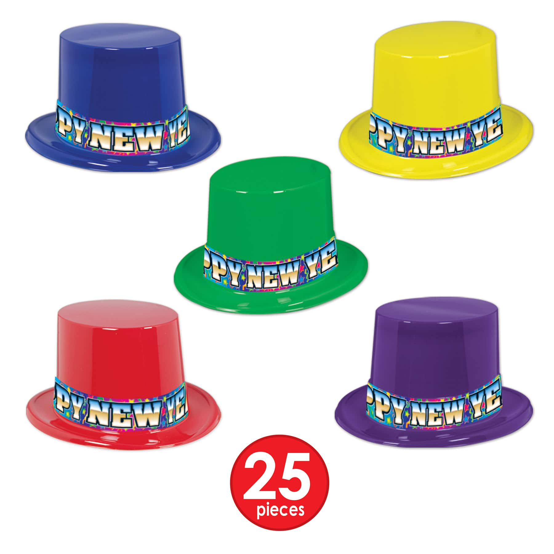 Beistle New Year Rainbow Blast Party Favor Kit for 50