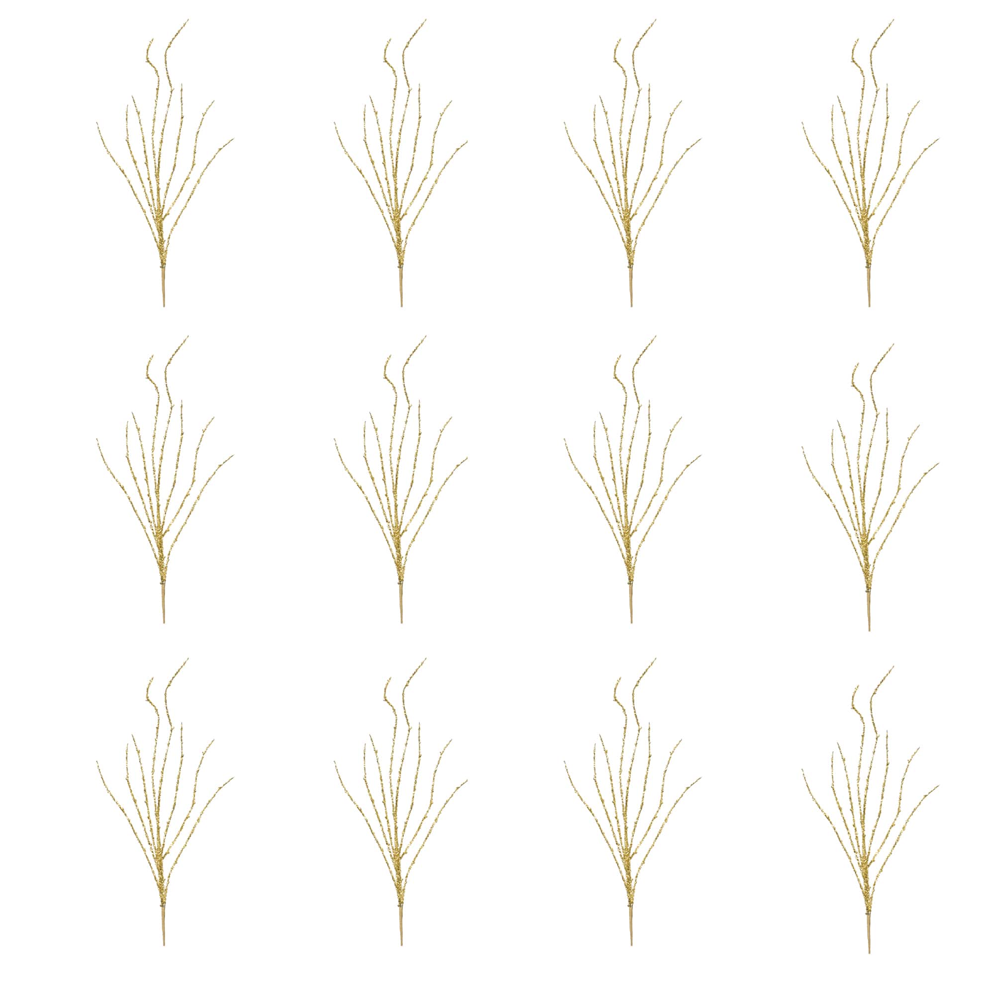 Golden Tinsel Branch, 12ct.