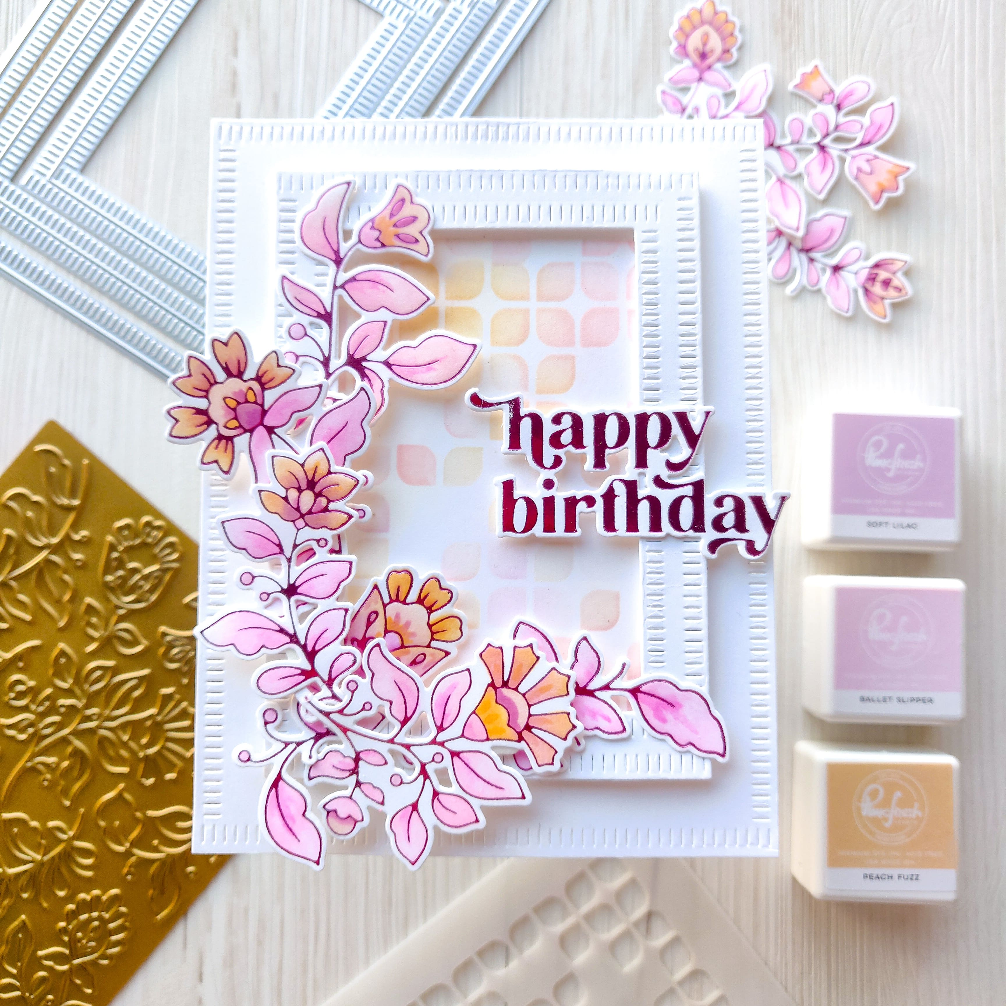 Pinkfresh Studio Essentials Blanket Stitch Rectangle Die Set