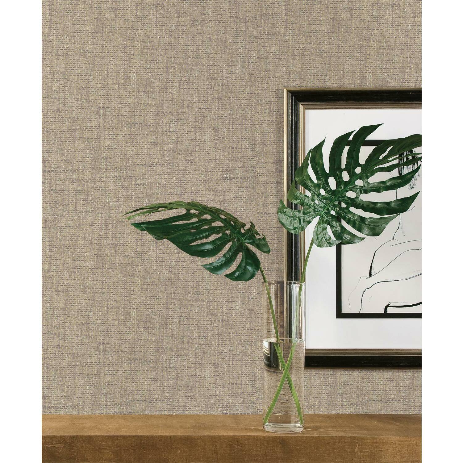 RoomMates Faux Grasscloth Weave Peel & Stick Wallpaper