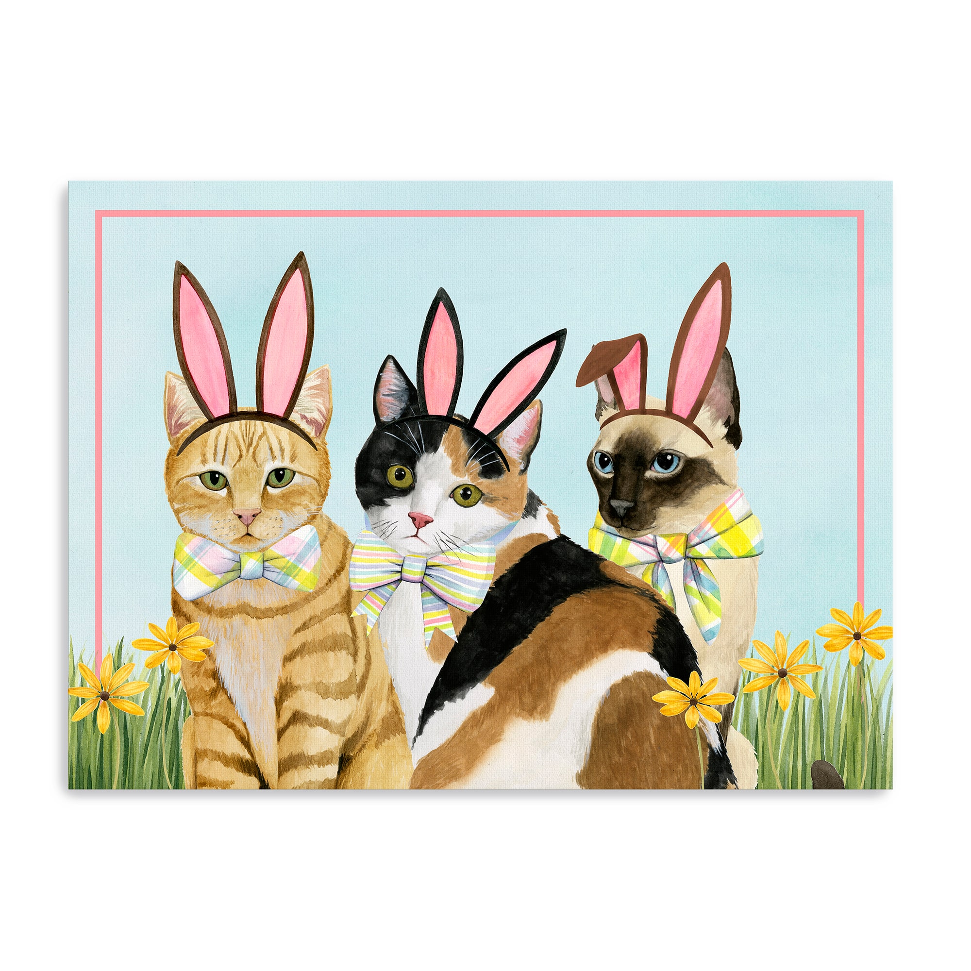 Lumaprints Easter Cats I Canvas Giclée Art