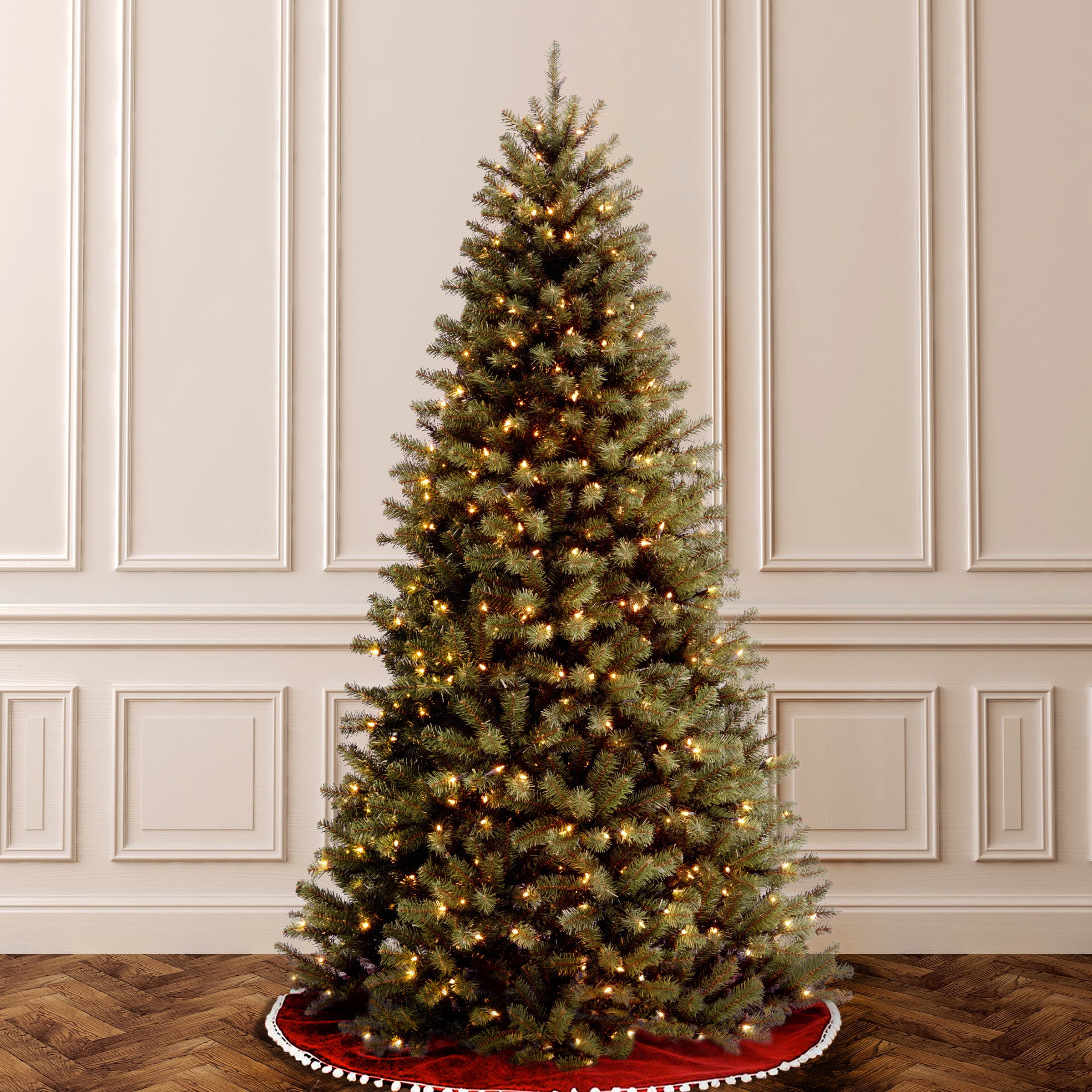 6ft. Pre-Lit North Valley® Spruce Artificial Christmas Tree, Clear Lights