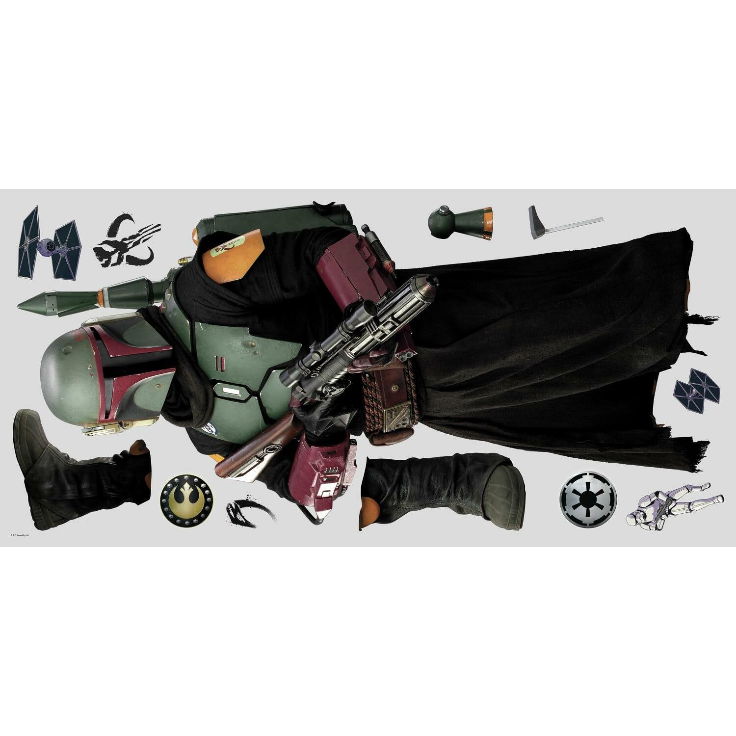 RoomMates Star Wars The Mandalorian Boba Fett Peel & Stick Giant Wall Decal
