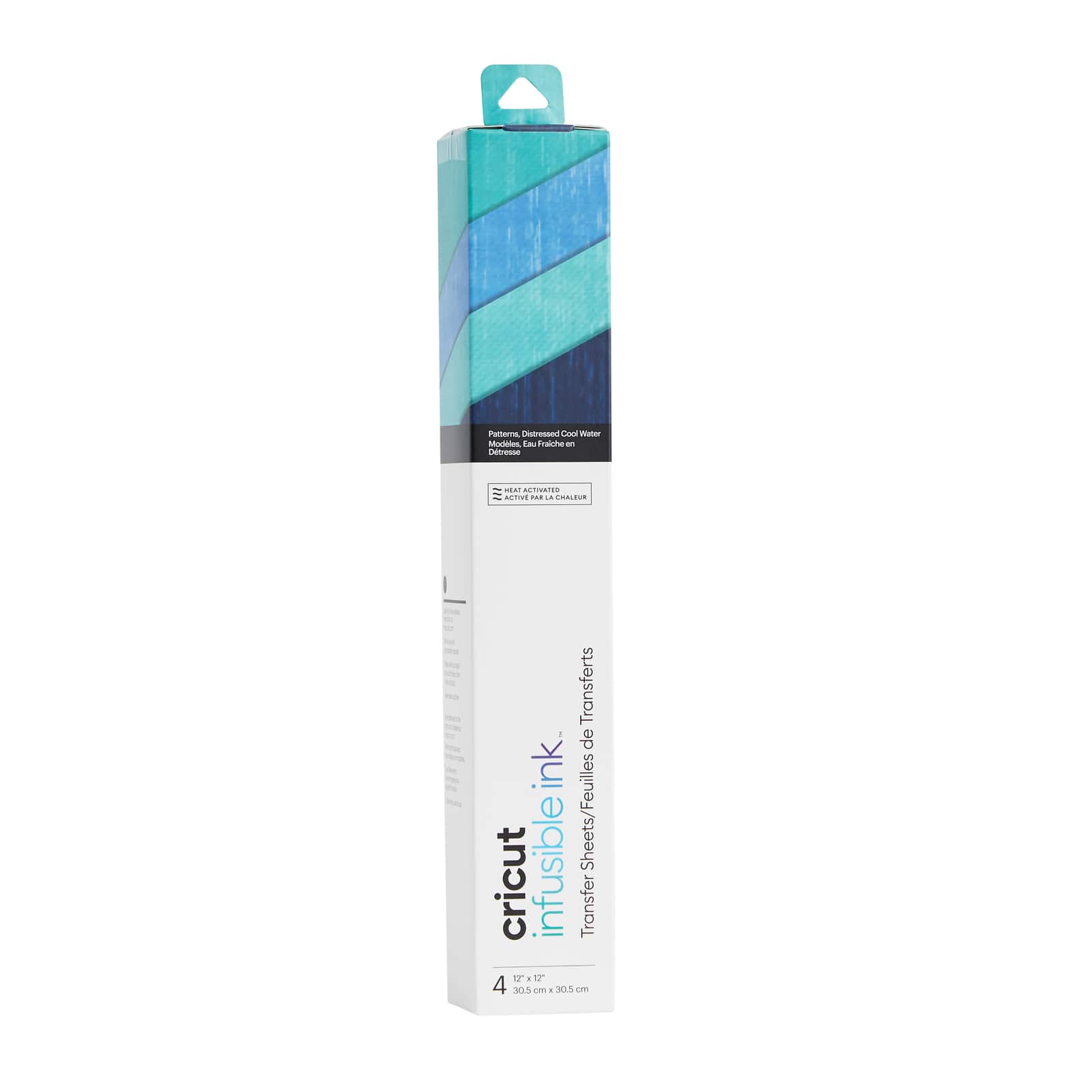 6 Packs: 4 ct. (24 total) Cricut® Infusible Ink™ Transfer Sheet Patterns, Distressed Cool Water