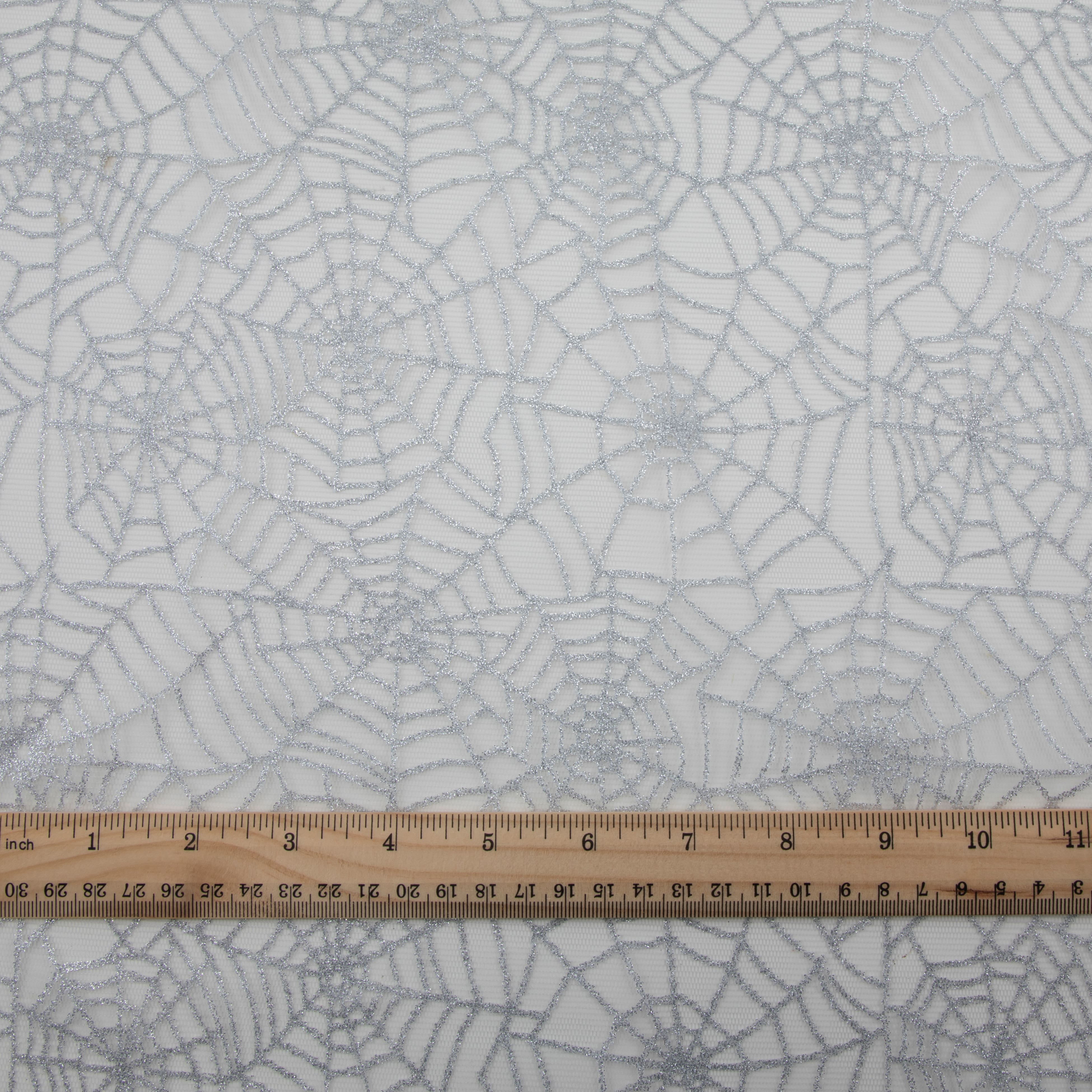 Wyla White Web Printed Mesh
