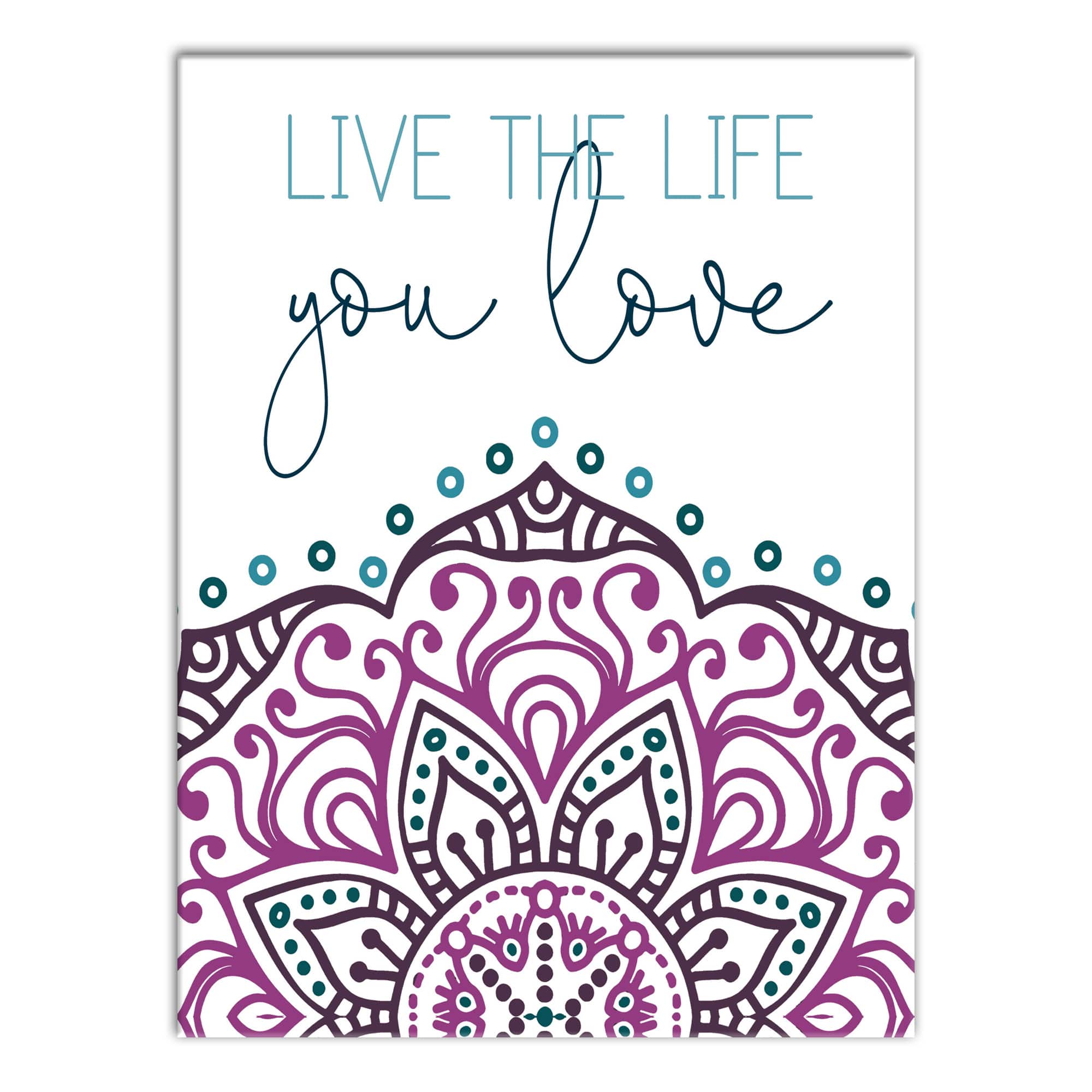 Live The Life You Love 12" x 16" Canvas Wall Art