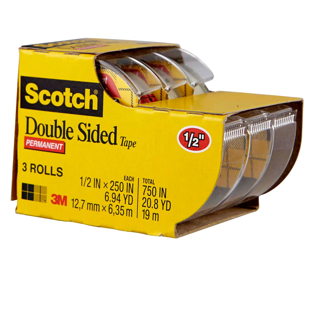 12 Packs: 3 ct. (36 total) Scotch® Double Sided Tape