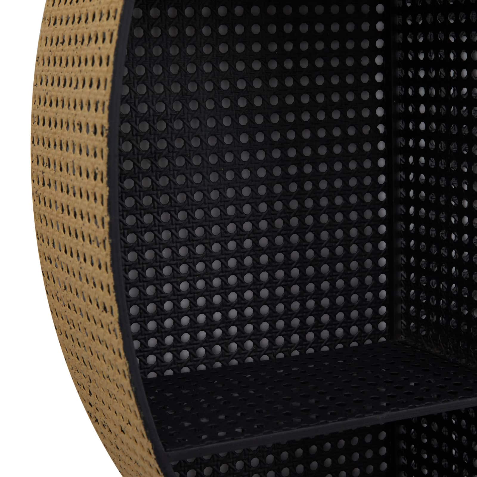 Black Modern Wall Shelf, 32" x 6" x 32"