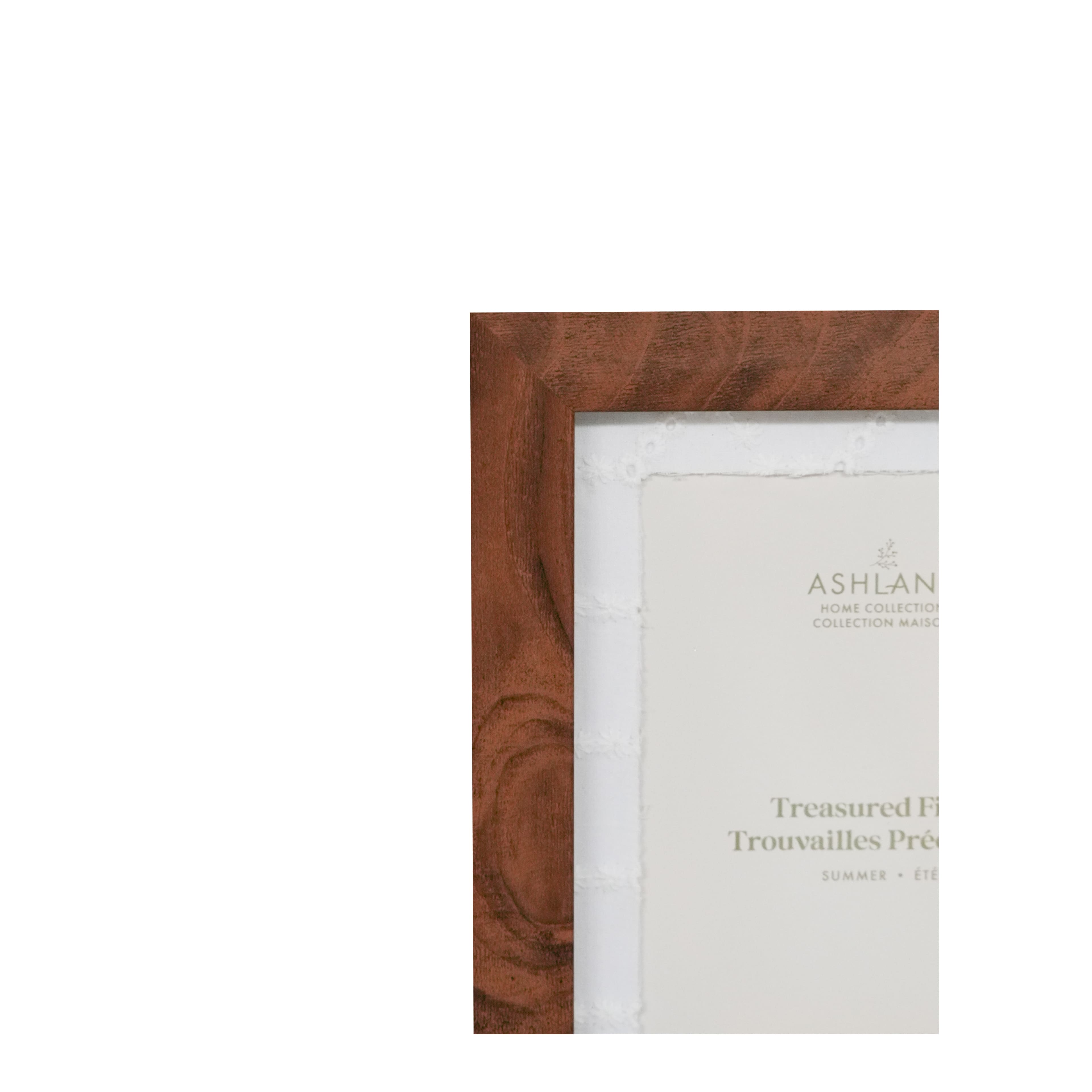 4" x 6" Wood Grain Tabletop Frame with Mat, Treasured Finds by Ashland®