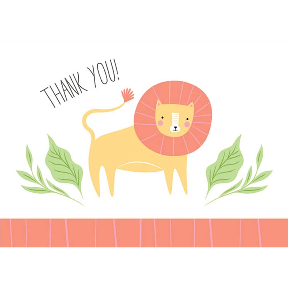 JAM Paper Cuddly Critters Blank Thank You Cards Set, 36ct.