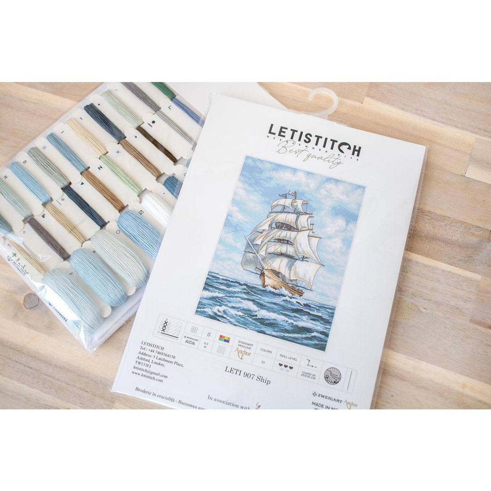 Letistitch Ship Counted Cross Stitch Kit
