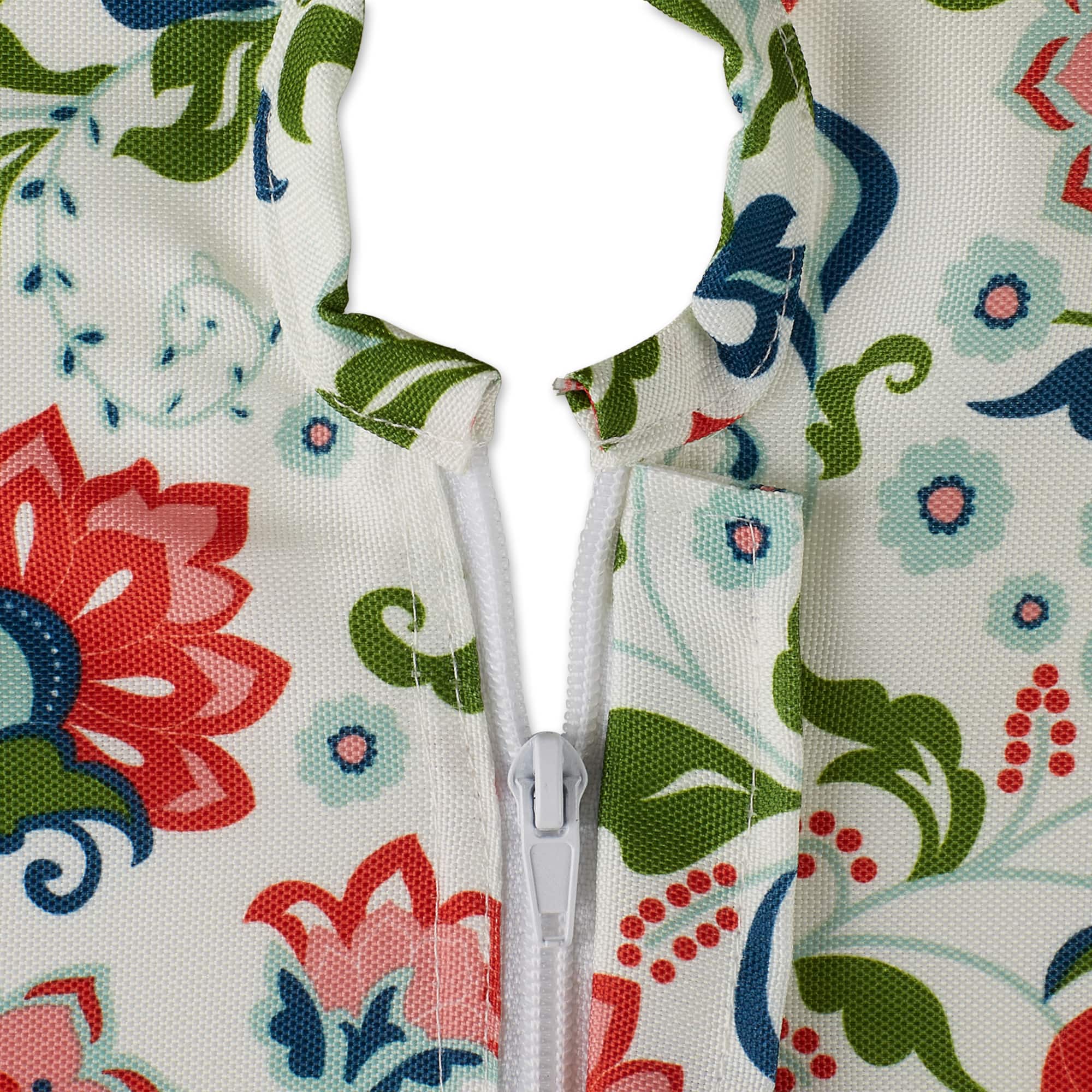 DII® Garden Floral Print Outdoor Tablecloth With Zipper 60x84"
