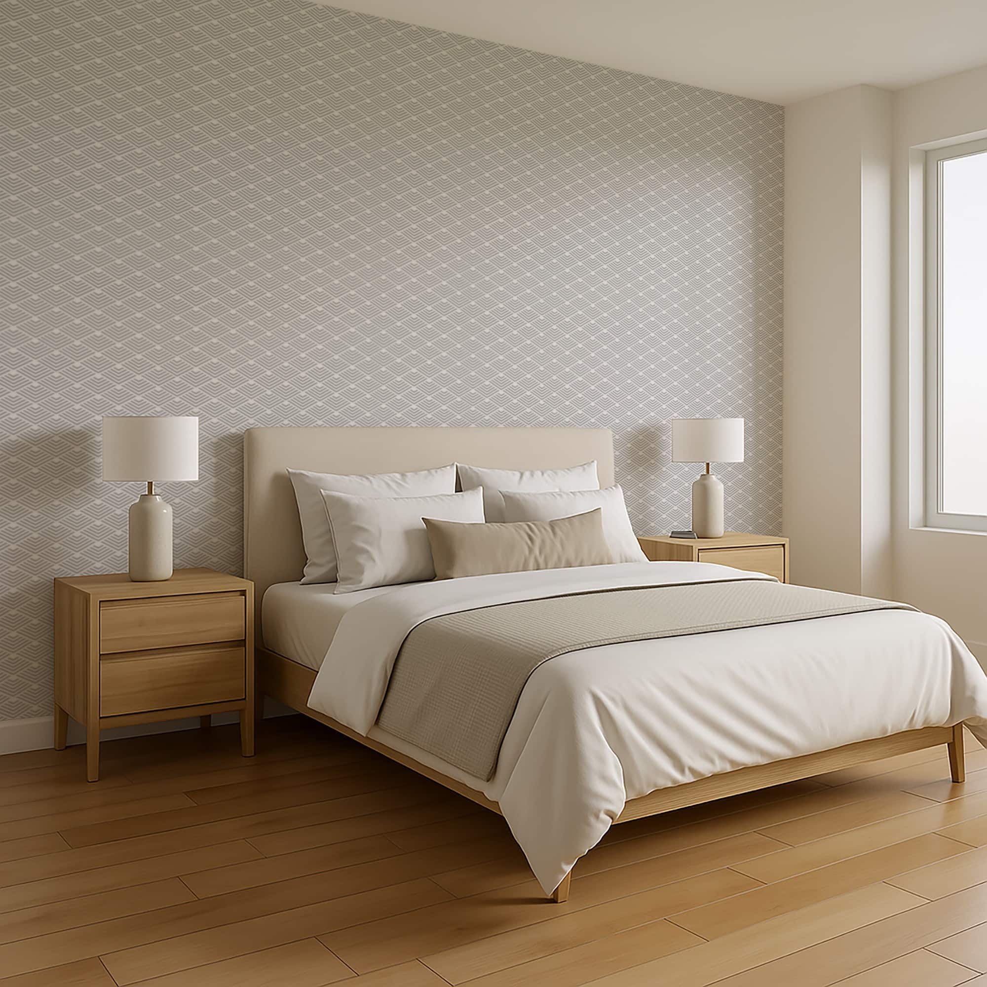 Designs Direct Geometric Chevron Diamond Peel & Stick Wallpaper