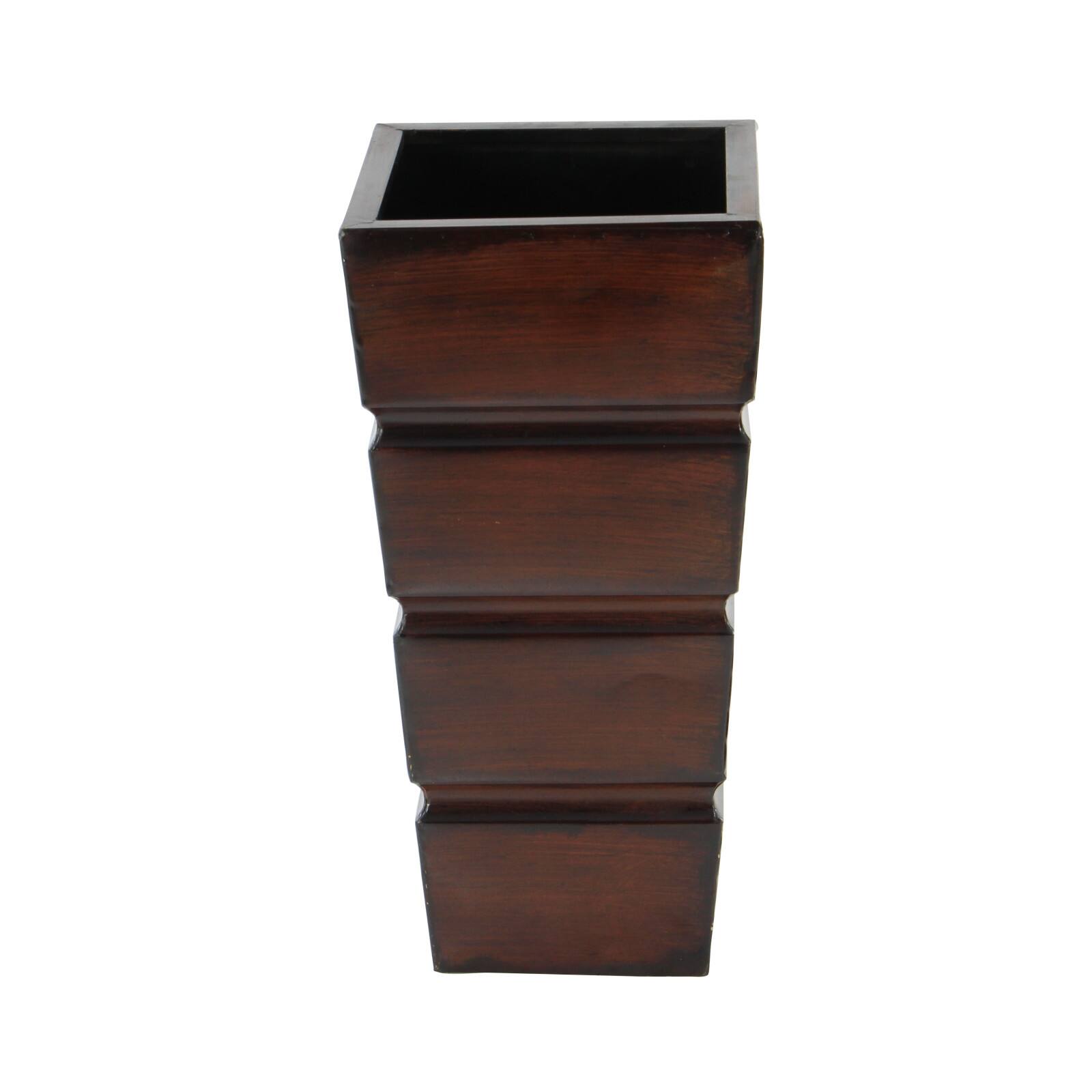 Brown Metal Rustic Planter Set