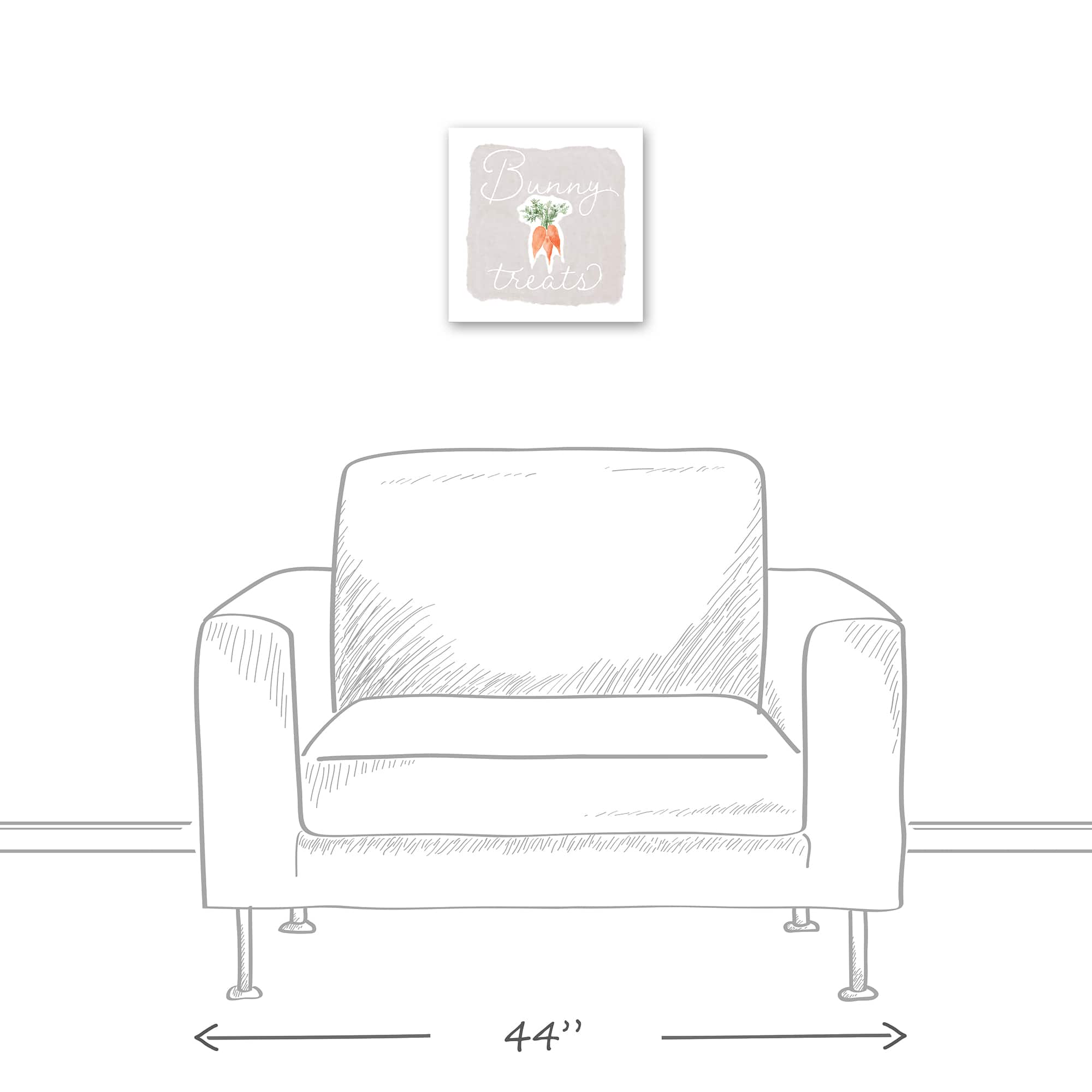 Bunny Treats Canvas Wall Art