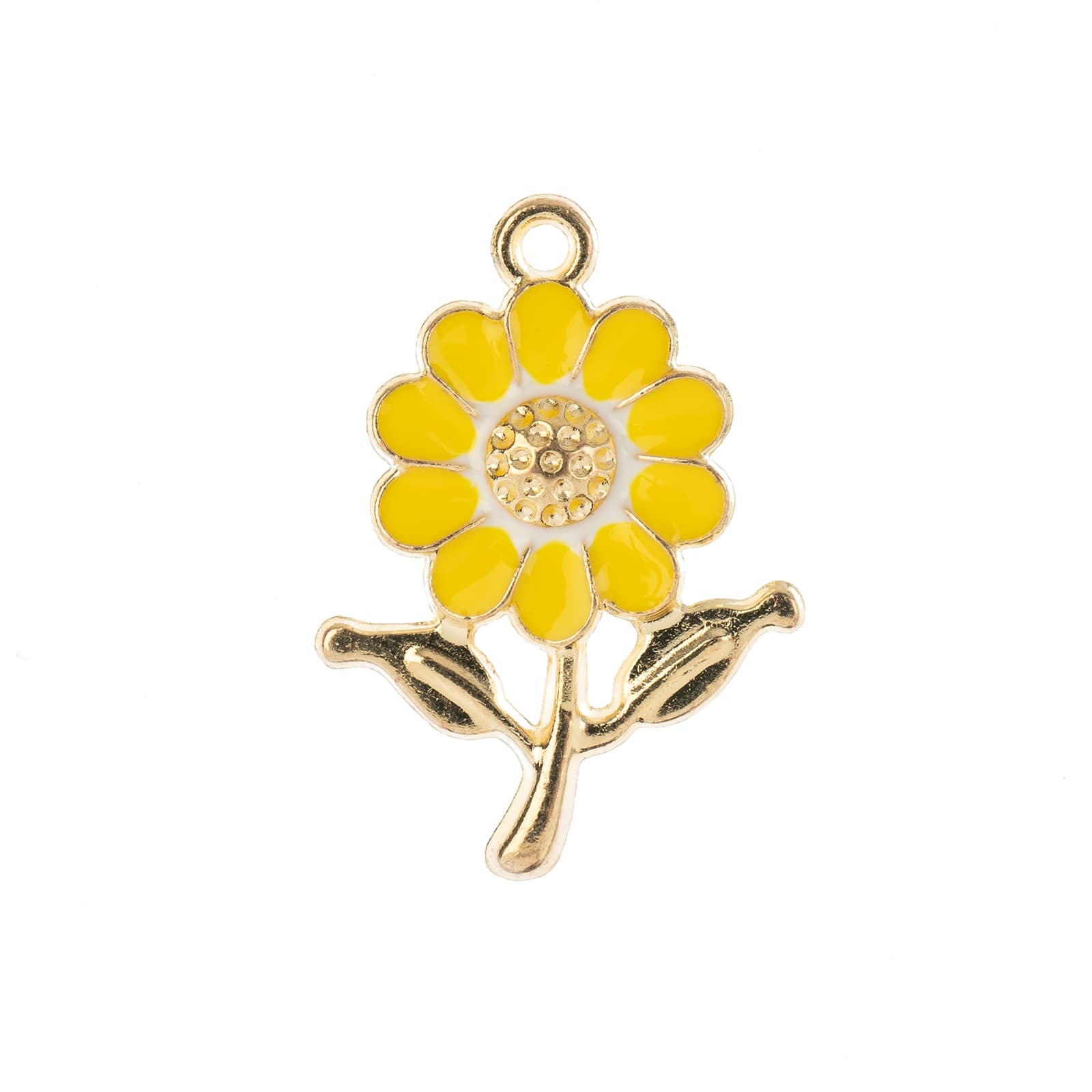 John Bead Sweet & Petite Daisy Flower Charms, 8ct.