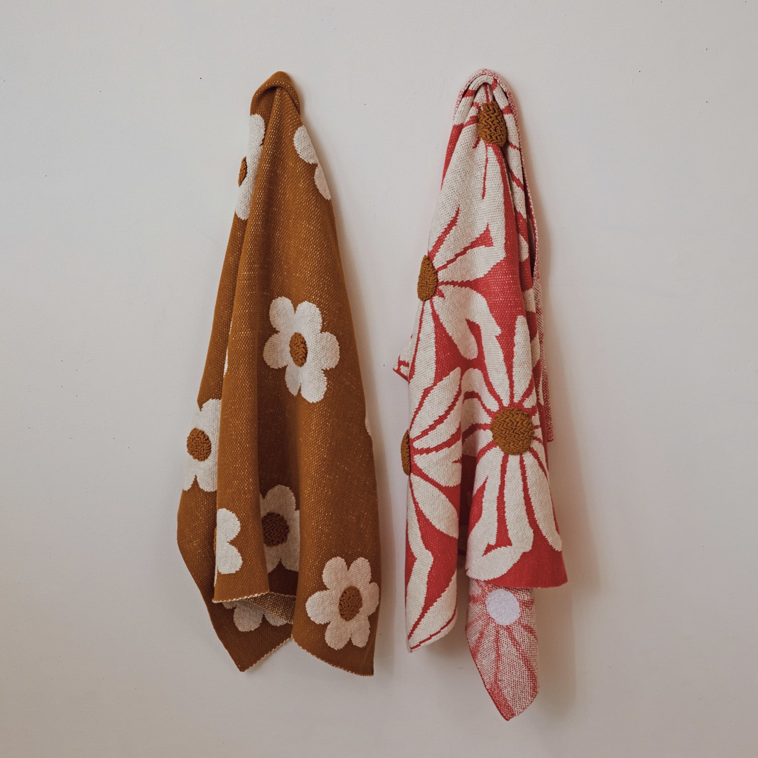 Hello Honey® Flower Prints Cotton Knit Baby Blanket