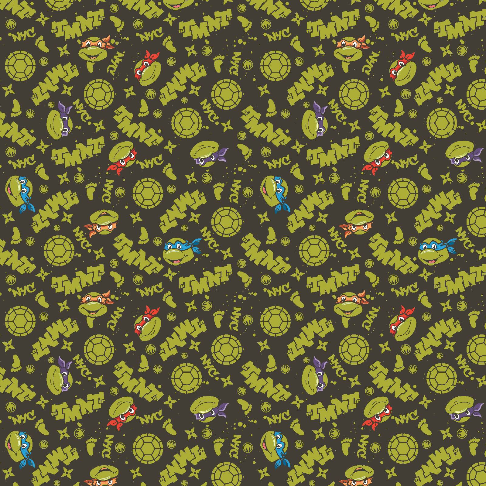 Nickelodeon TMNT Green TMNT In NYC Cotton Fabric