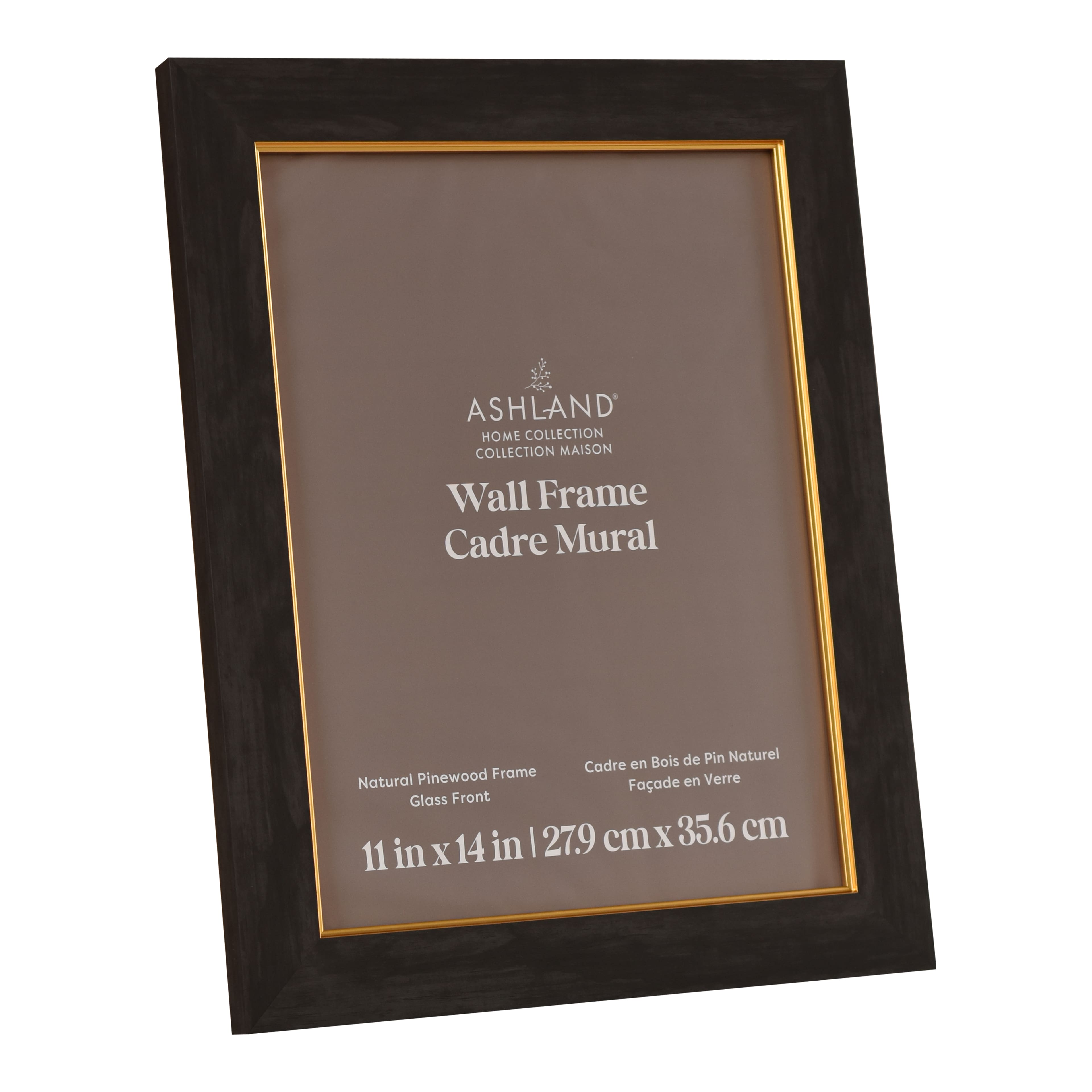 Home Black Wash with Gold Fillet Wood Wall Frame by Ashland®