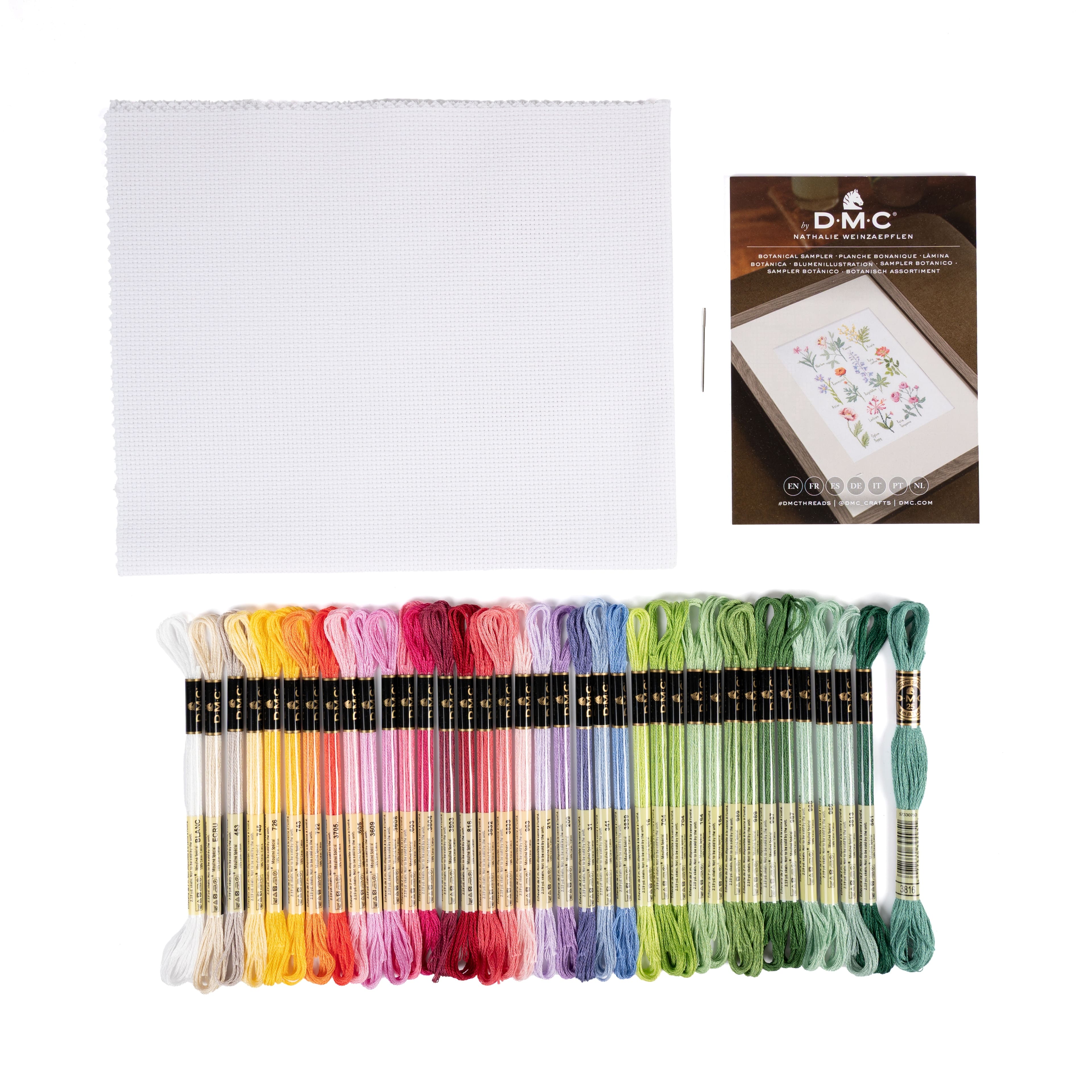DMC® Botanical Sampler Designer Collection Intermediate Cross Stitch Kit