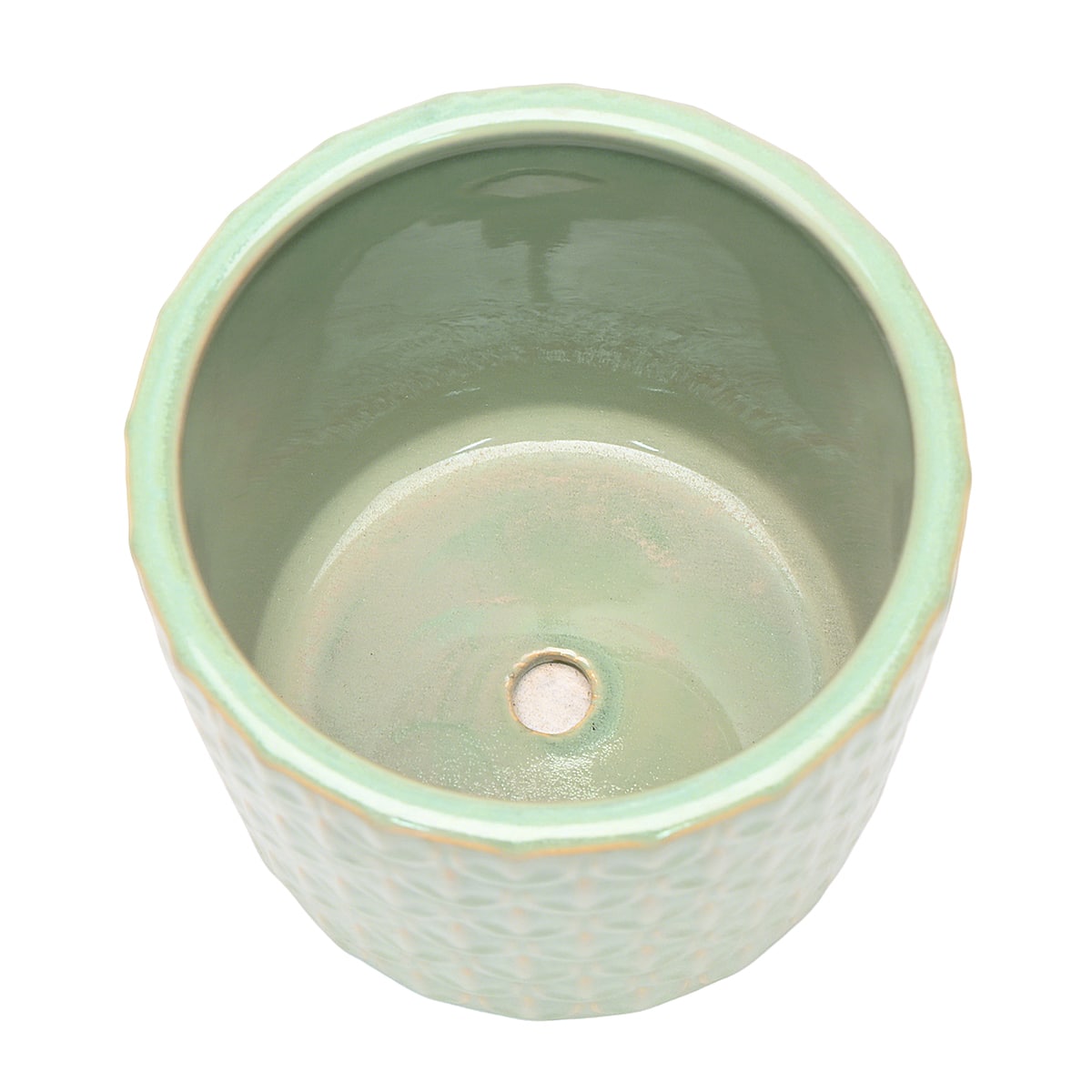 5.75" Green Ceramic Pot by Ashland®