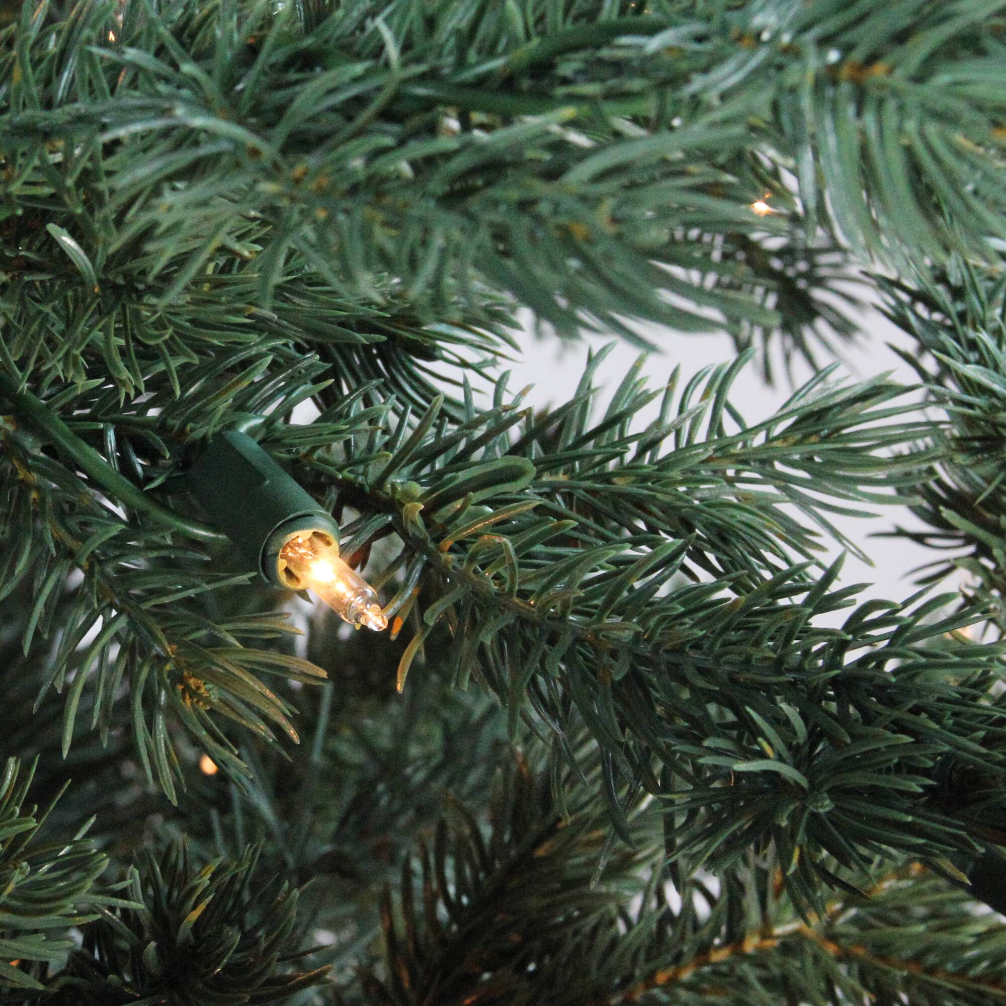 7.5ft. Pre-Lit Mountain Pine Artificial Christmas Tree, Clear Lights