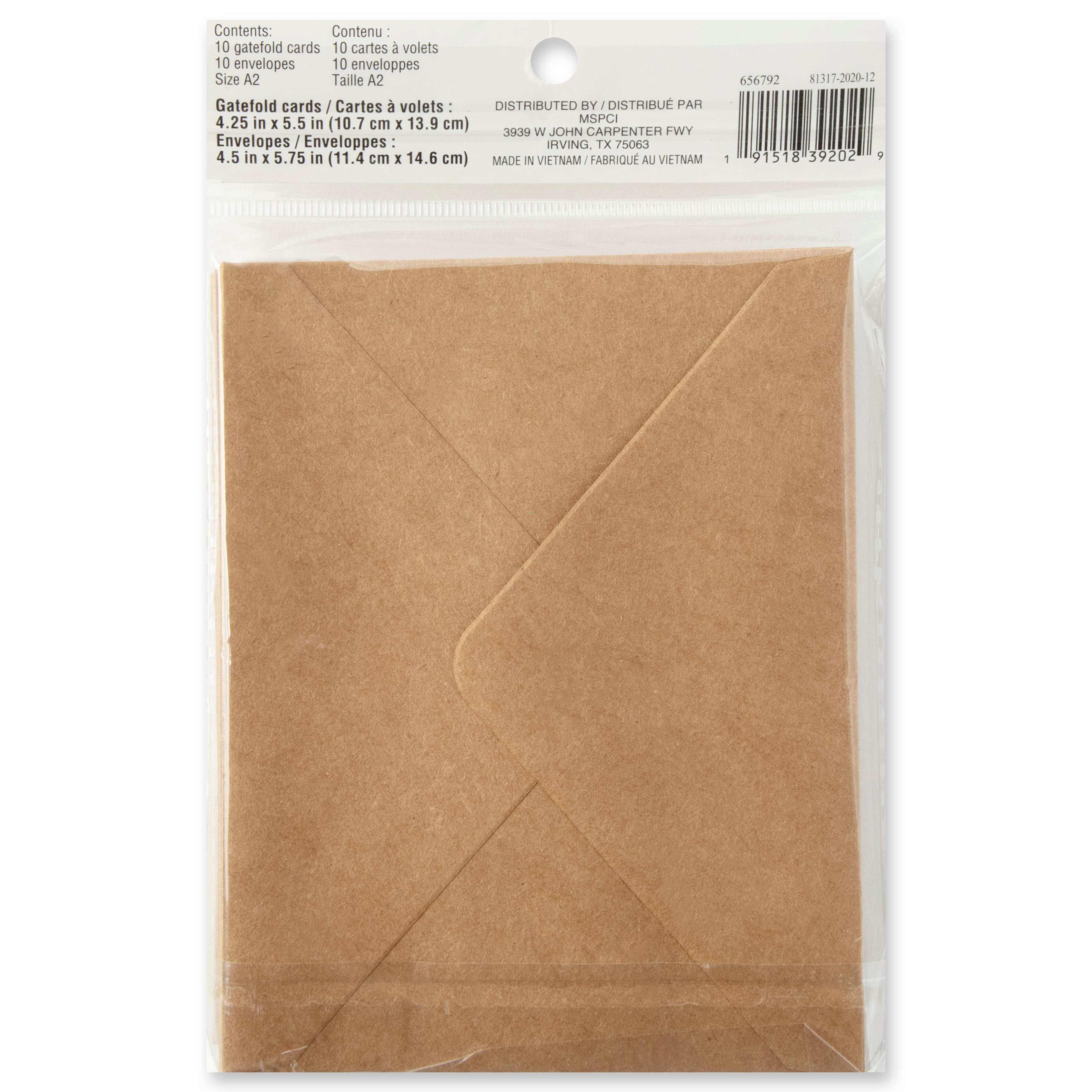 12 Packs: 10 ct. (120 total) 4.25" x 5.5" Gatefold Cards & Envelopes by Recollections™
