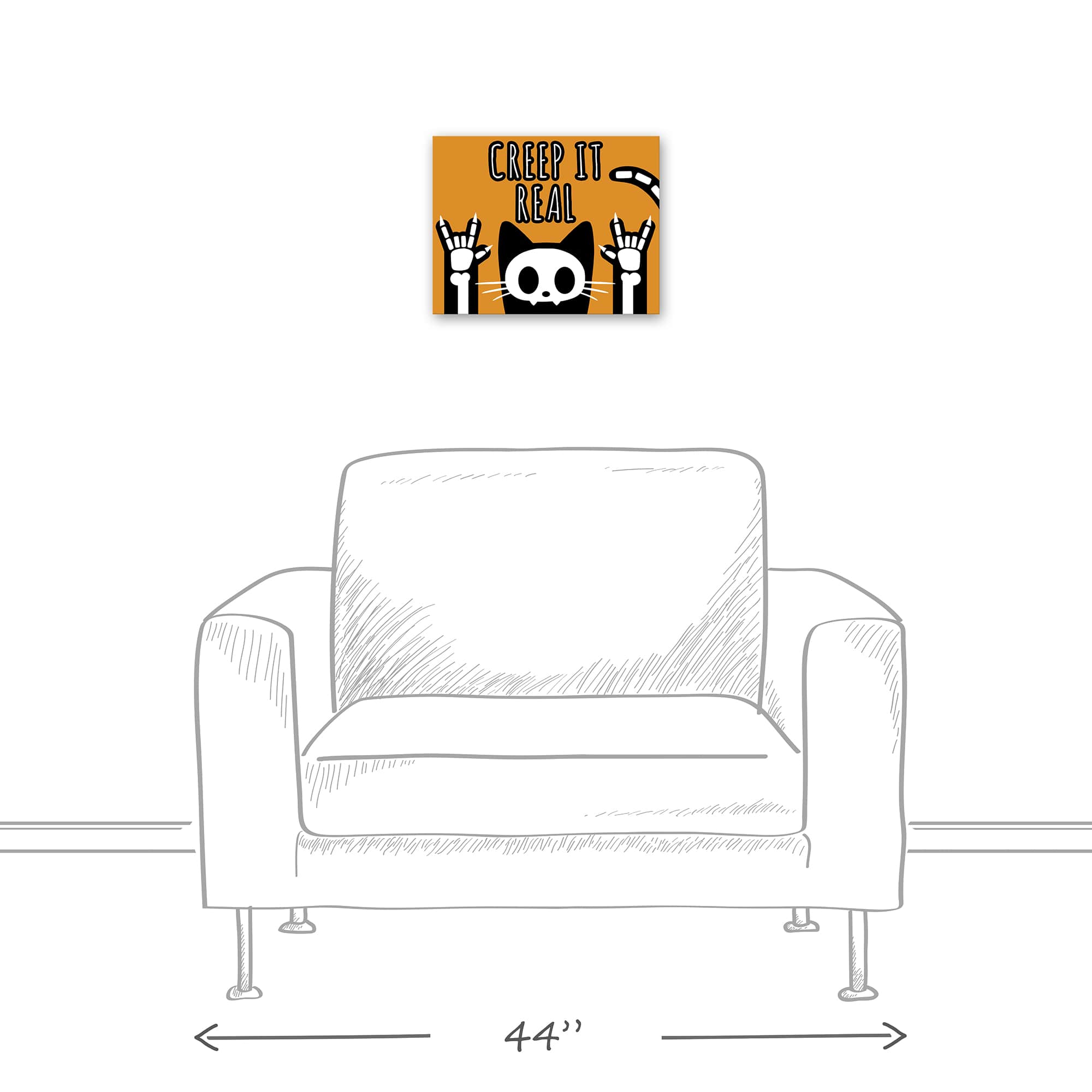Creep it Real Canvas Wall Art