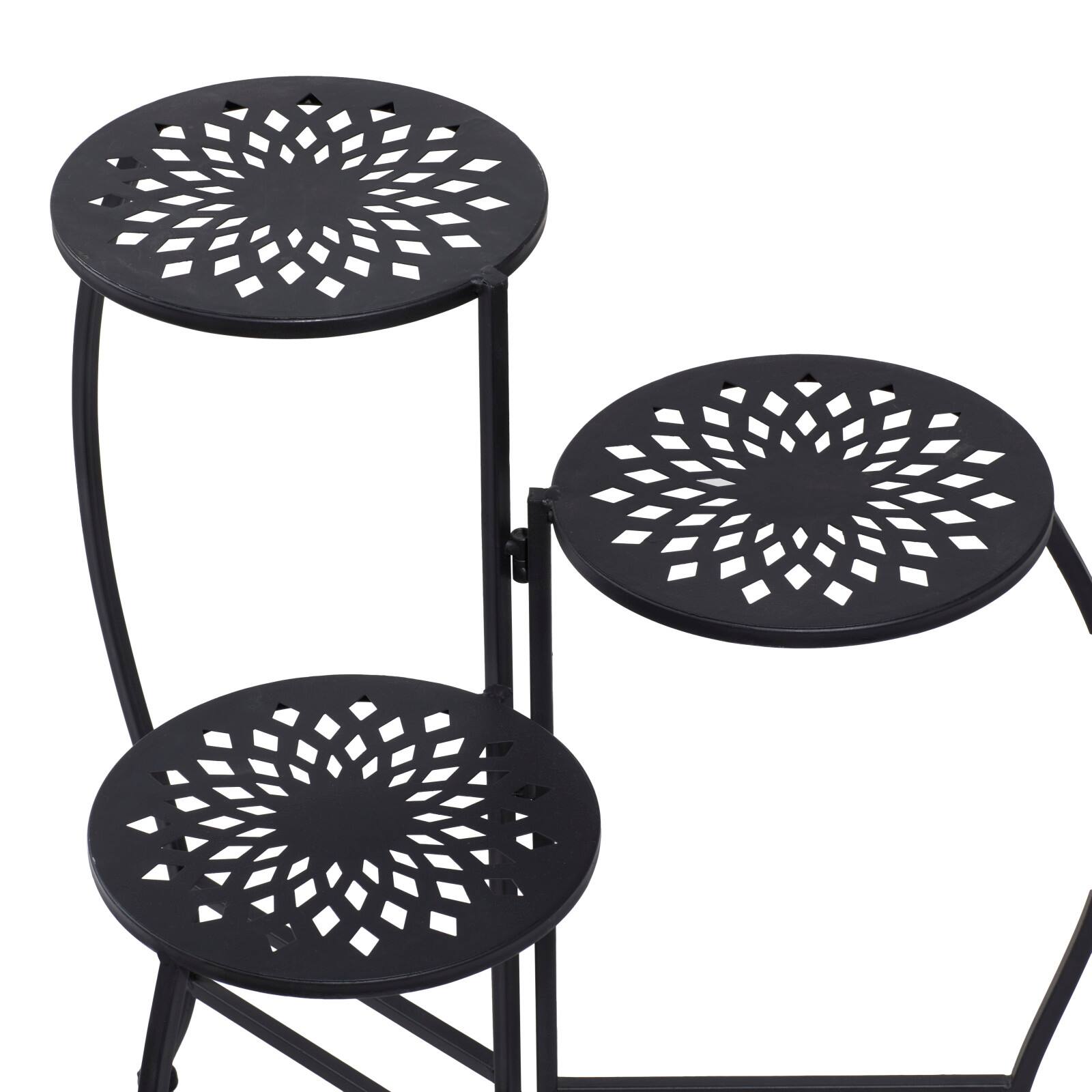 2ft. Black Metal Traditional Plantstand