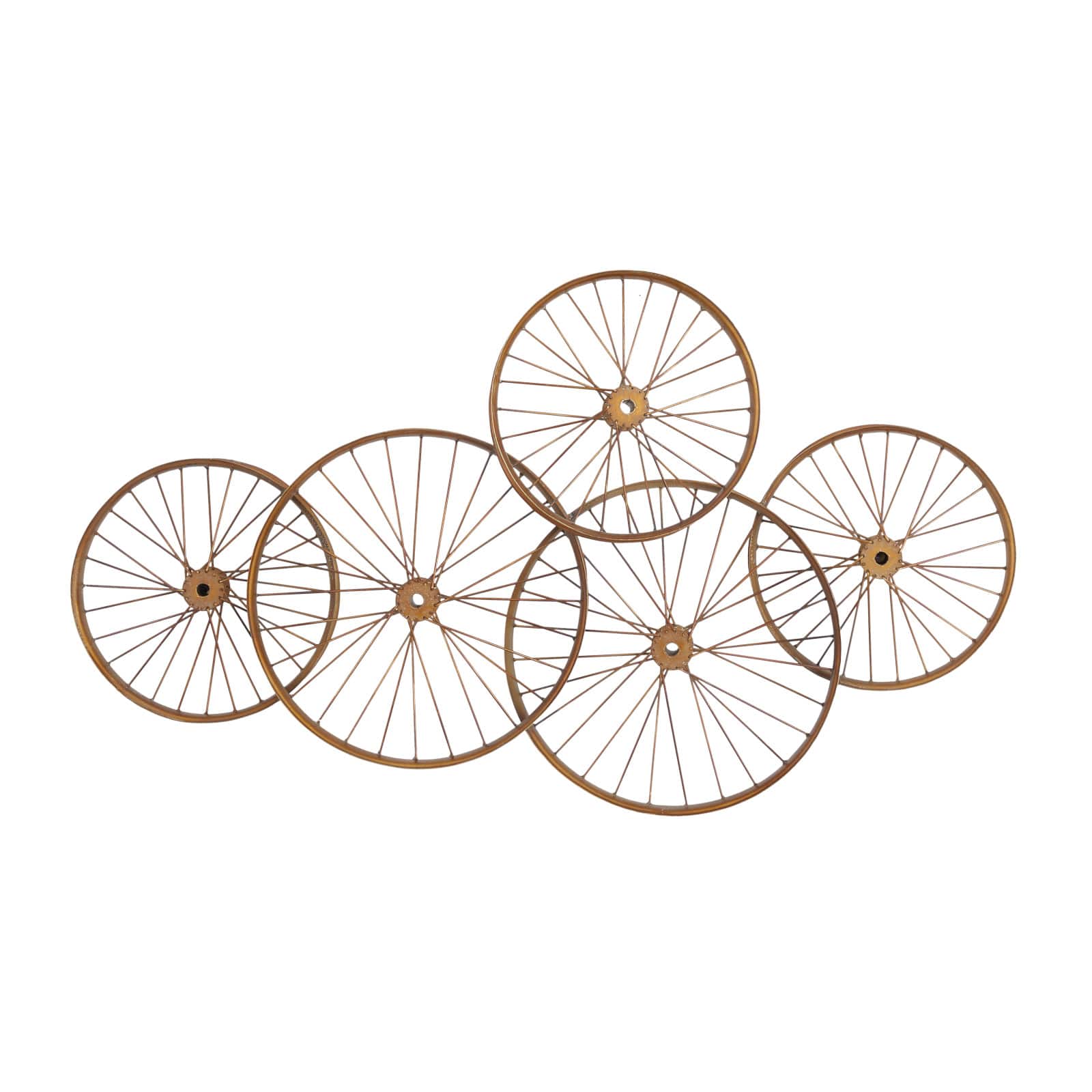 Copper Metal Eclectic Wall Decor, 40" x 40" x 5"