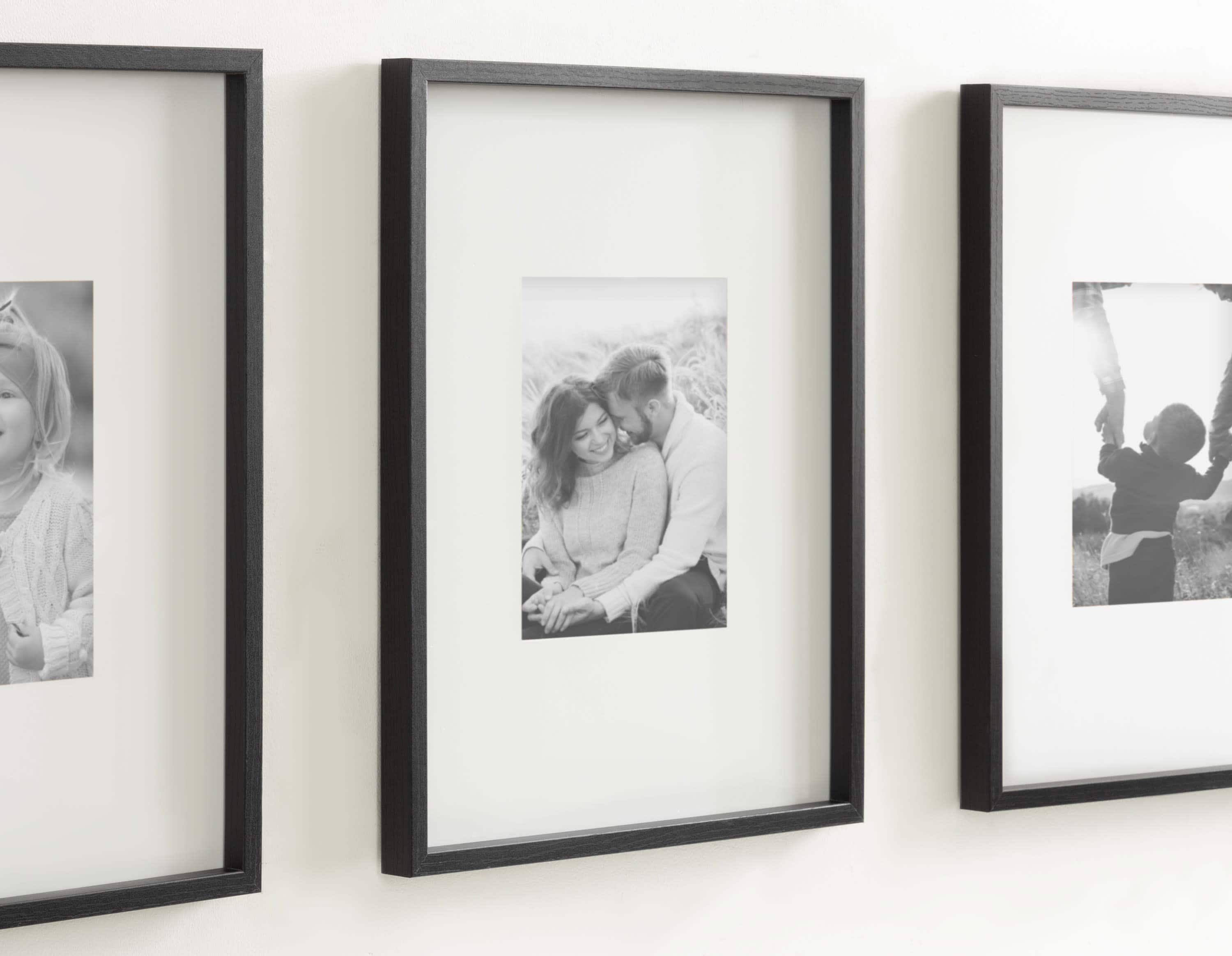 Kate and Laurel Gibson 16" x 20" Photo Frames 8" x 10" with Mat, 3ct.