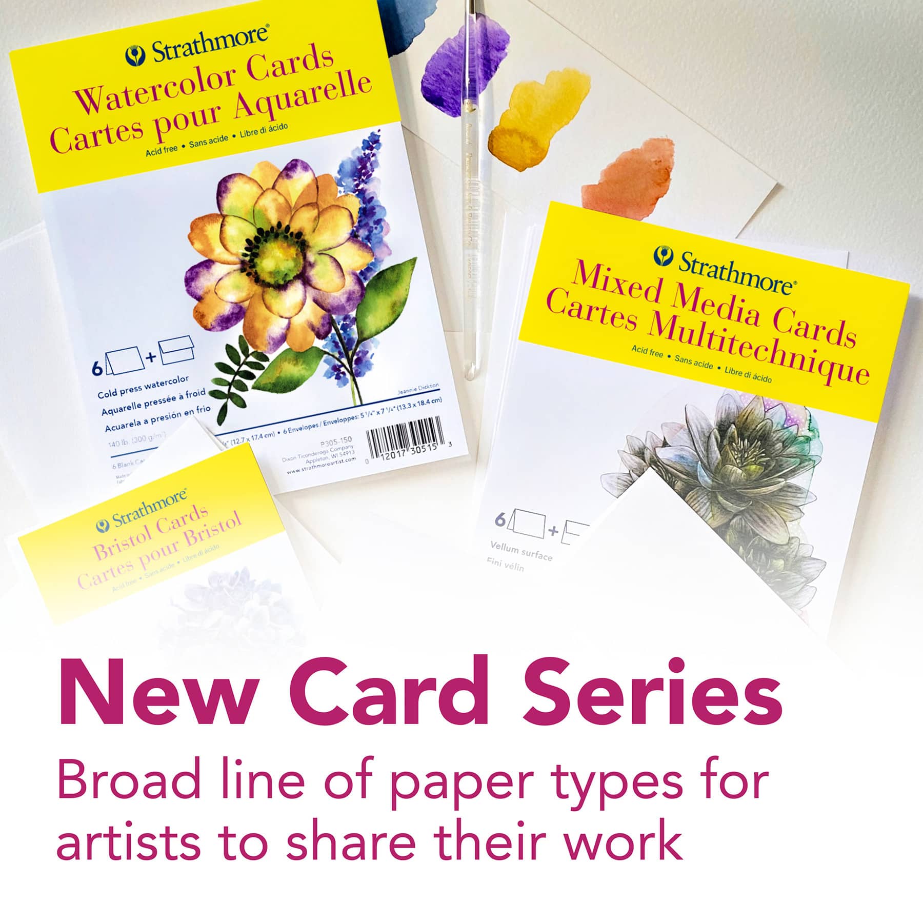 Strathmore® 300 Series Bristol Cards & Envelopes Set