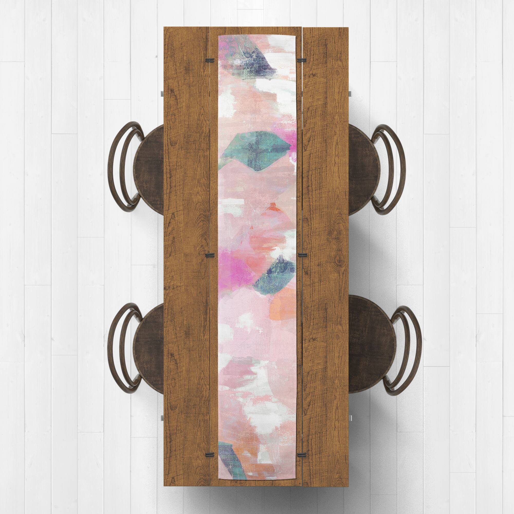 Funky Blush Misc. 16" x 90" Cotton Twill Runner