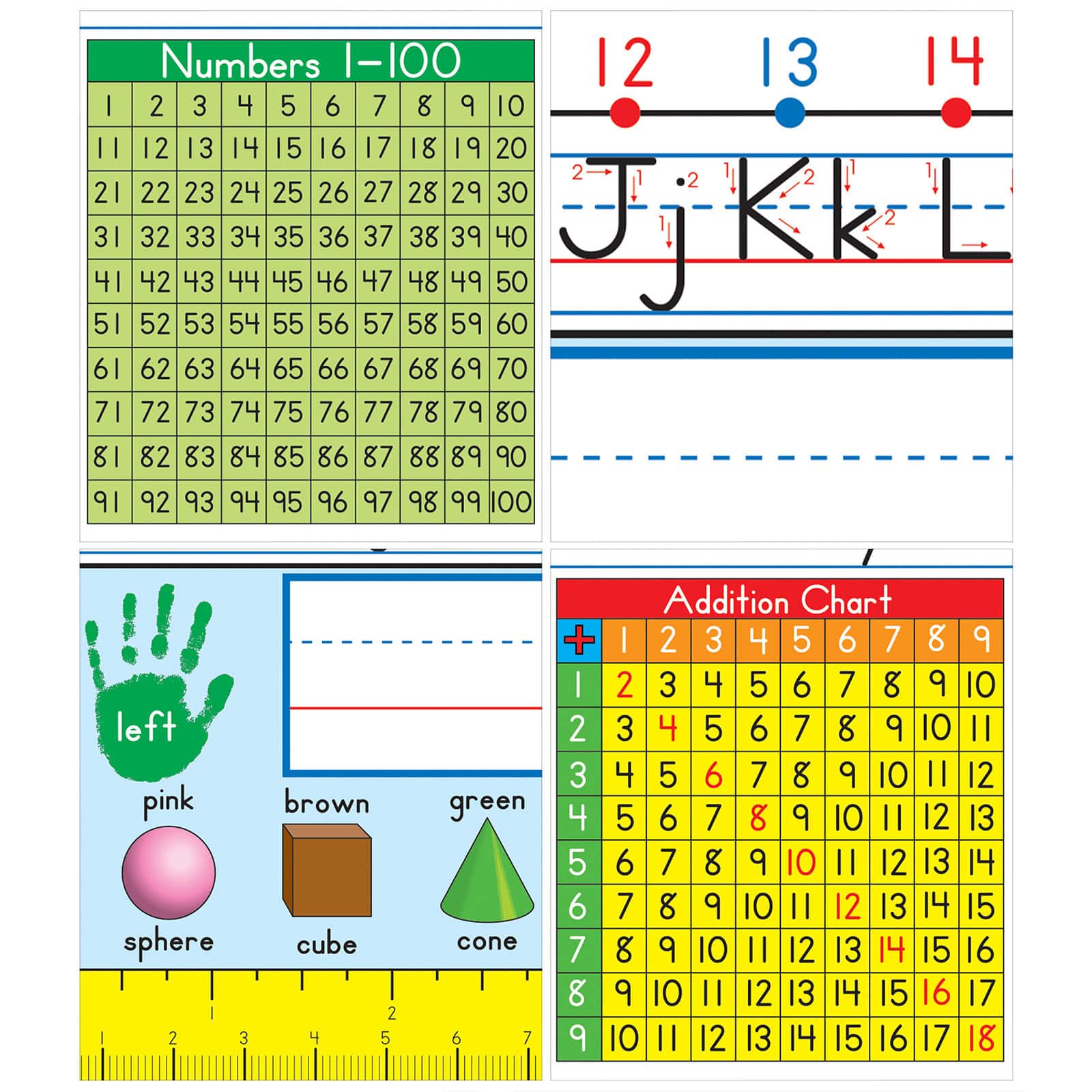 Carson Dellosa® Education Grade 1-3 Traditional Manuscript Nameplates, 3 Packs of 36