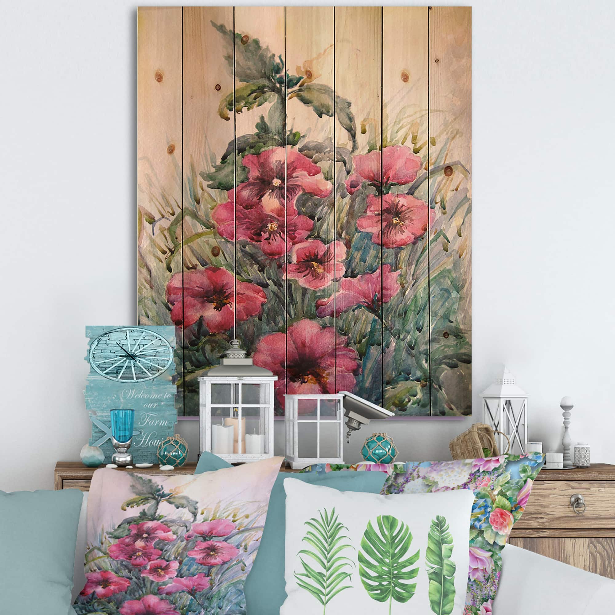 Designart - Blossoming Hibiscus In The Wild