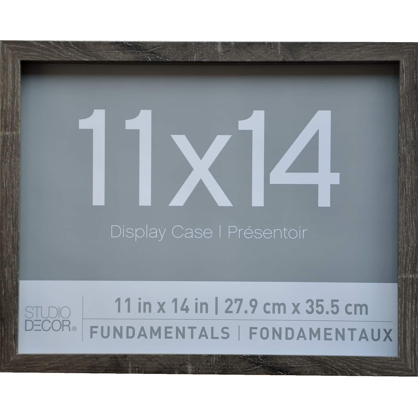 2 Pack Fundamentals 11" x 14" Grey Shadow Boxes by Studio Décor®