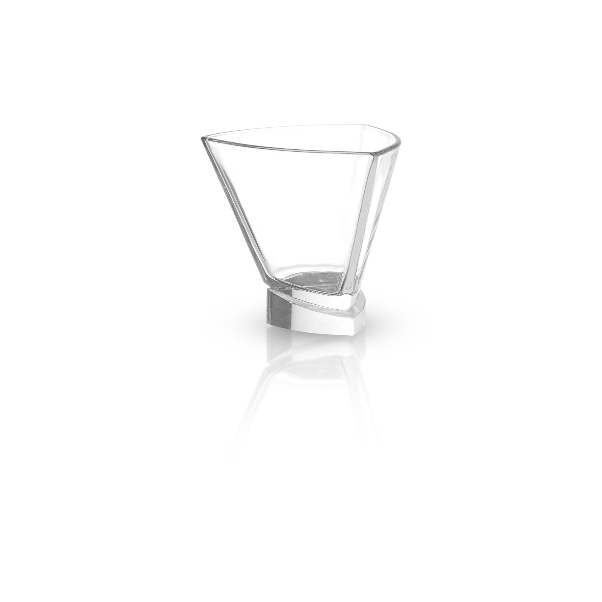 JoyJolt® 7.2oz. Aqua Vitae Triangle Off Base Martini Glasses, 2ct.