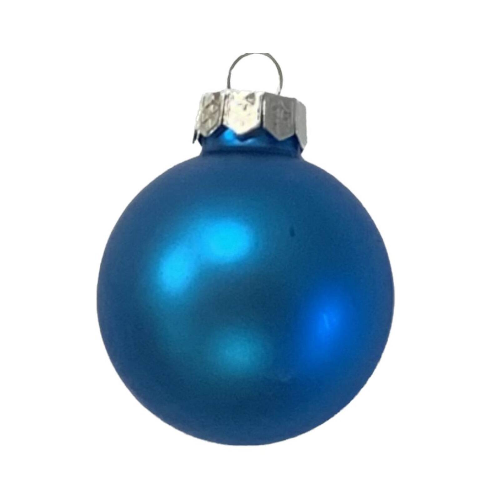 Whitehurst 40 Pack 1.5" Christmas Matte Glass Ball Ornaments
