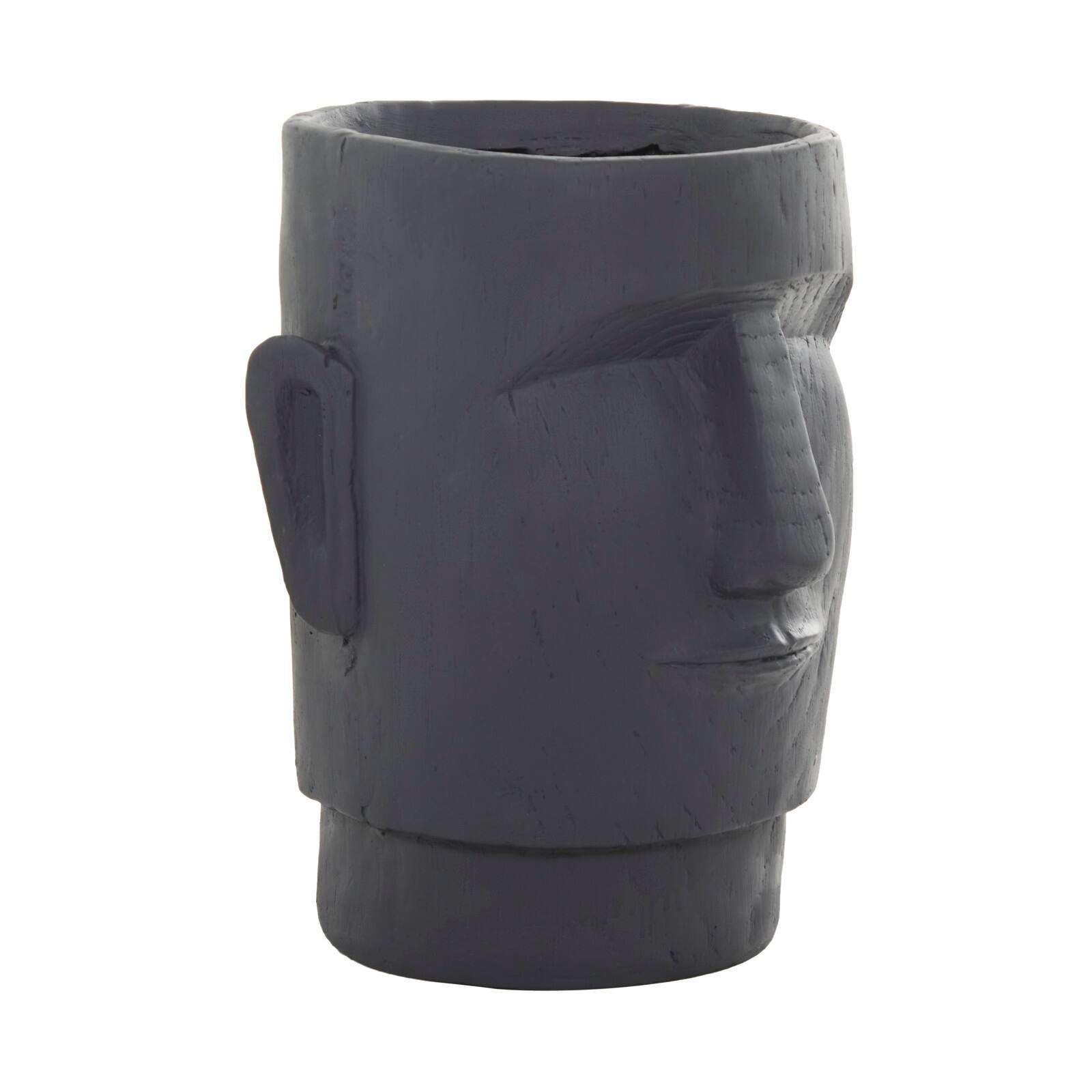 Grey Contemporary Planter, 13" x 14" x 18"