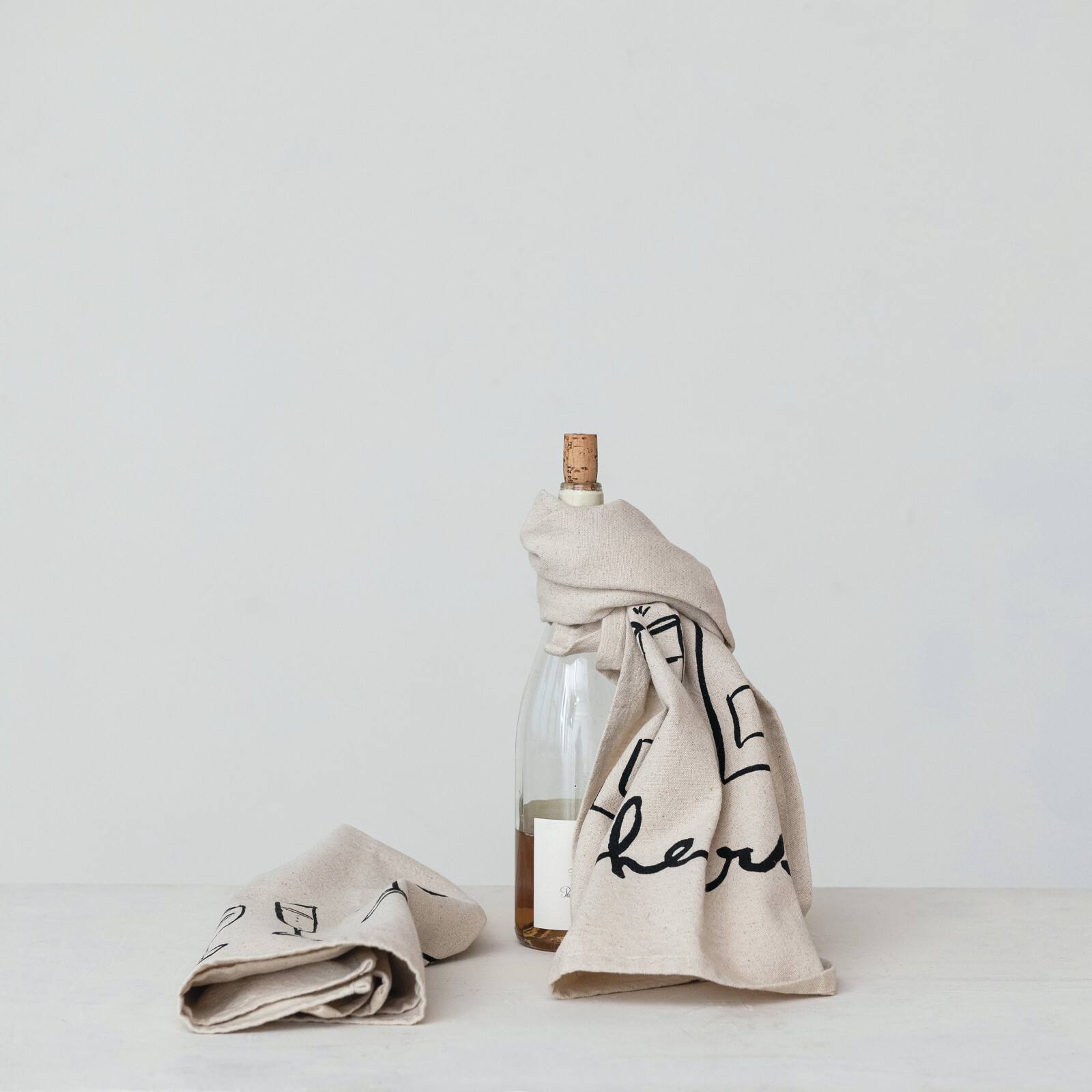Hello Honey® Spirited Mix Cotton & Linen Cocktail Tea Towels Set